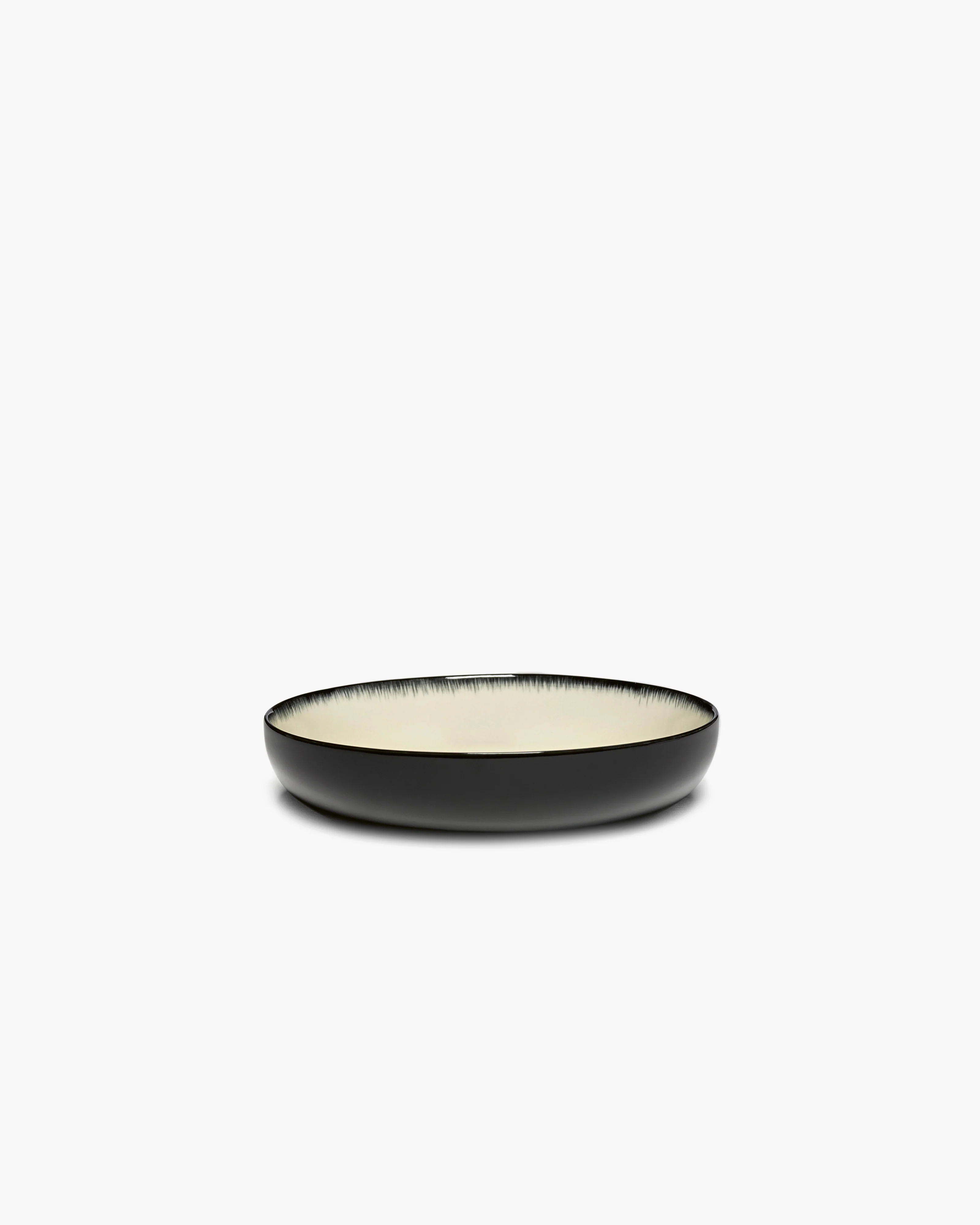 Deep plate M white/black variation d Dé