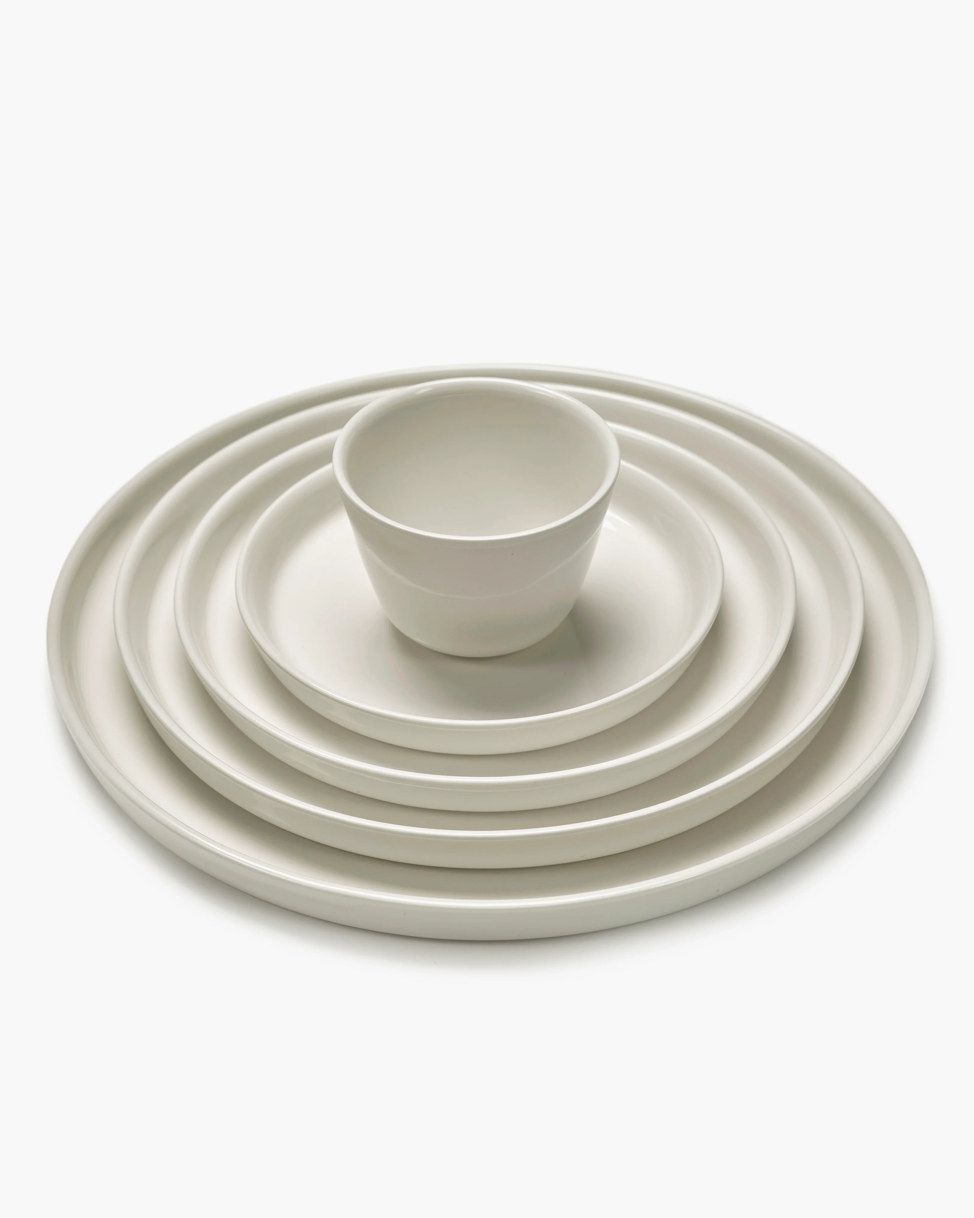 High breakfast plate ivory Cena - Image 4