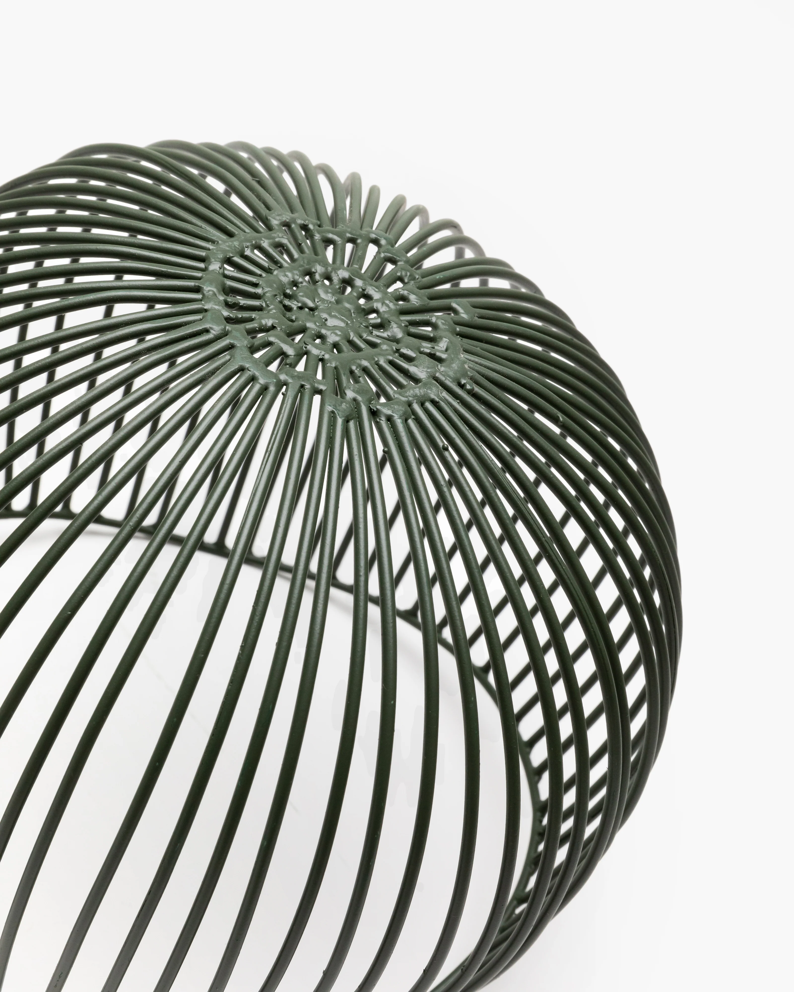 Iron basket green Gio Metal Sculptures - Image 3