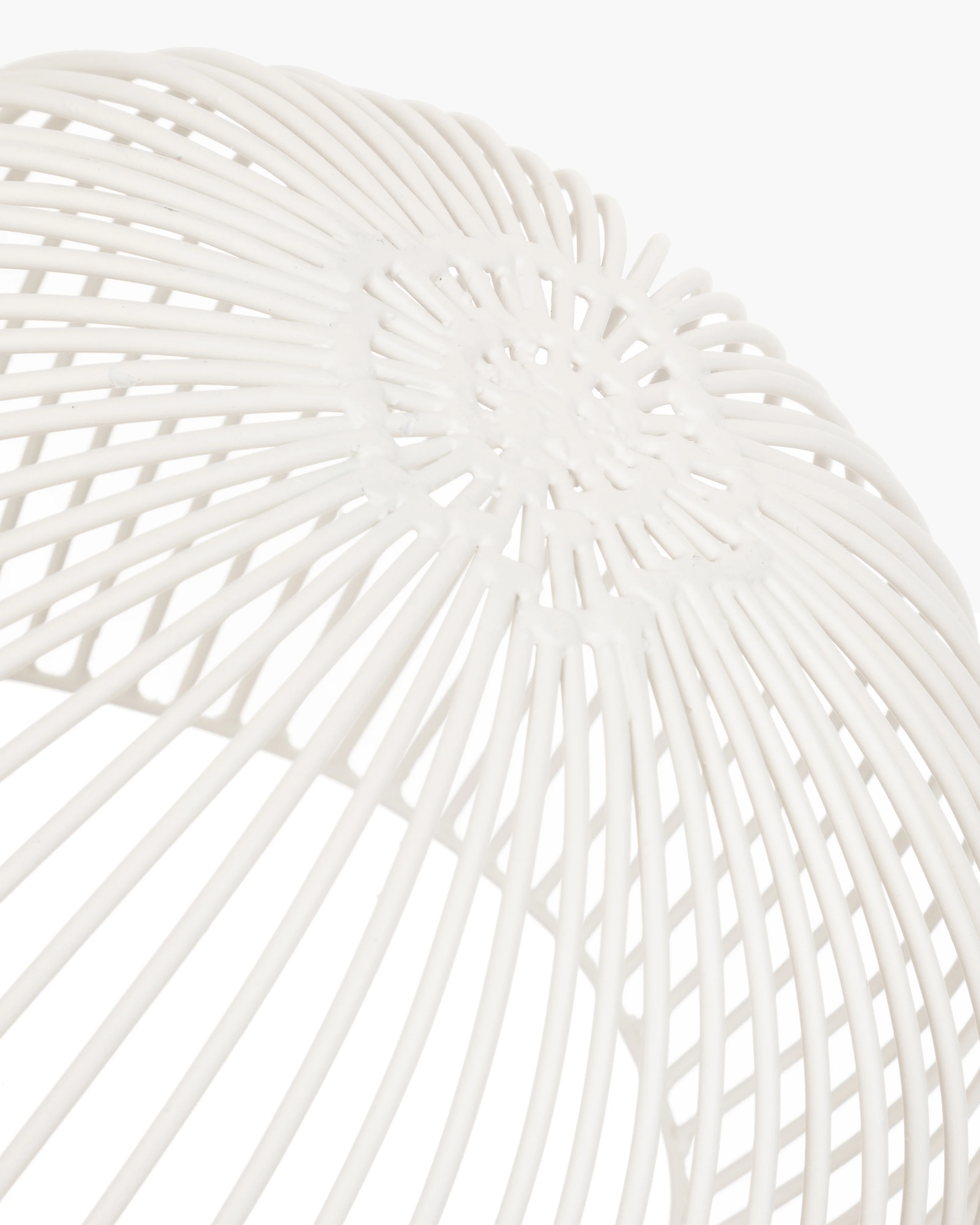 Iron basket white Gio Metal Sculptures - Image 4