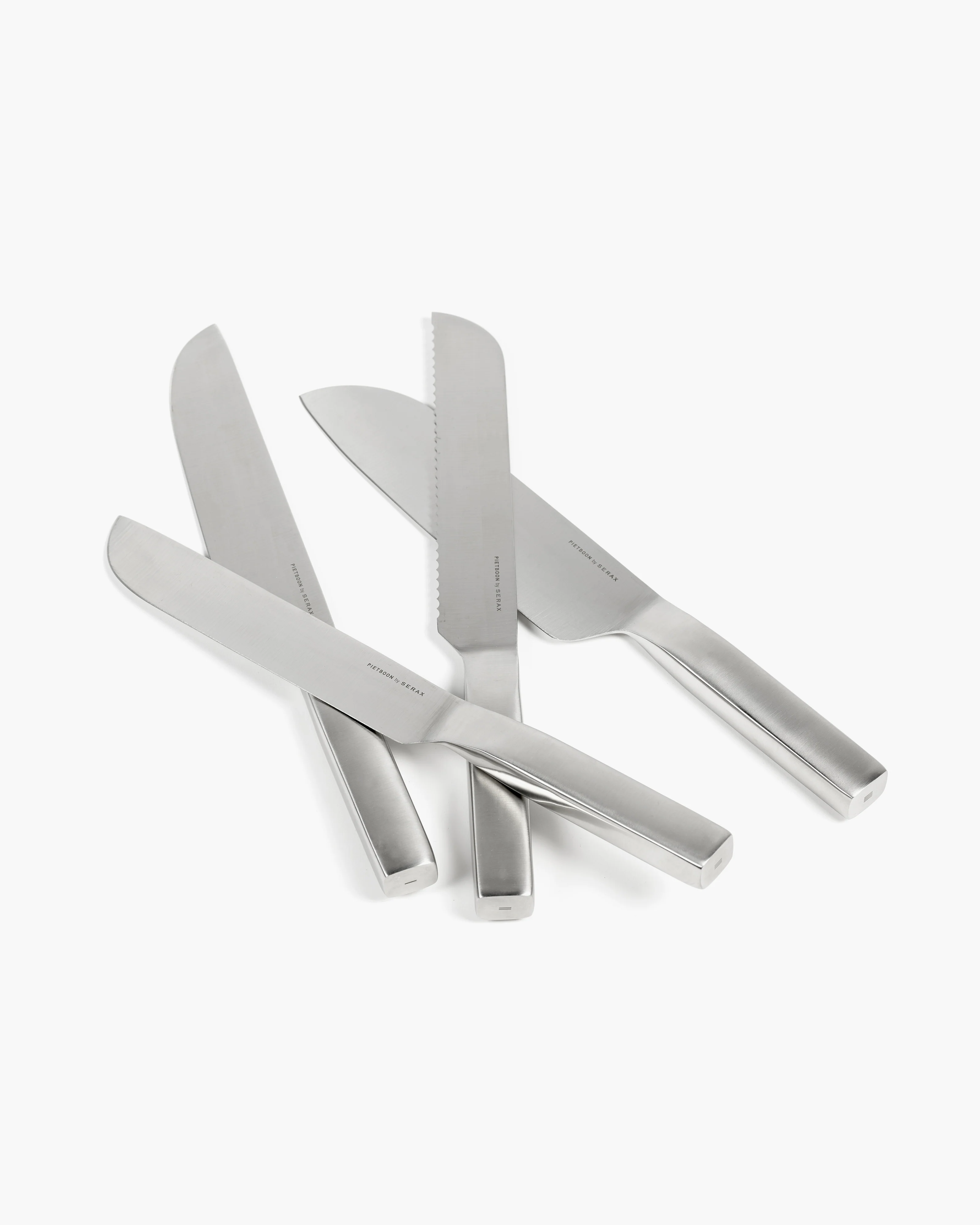 Knife set with wooden knife block Base - Image 3