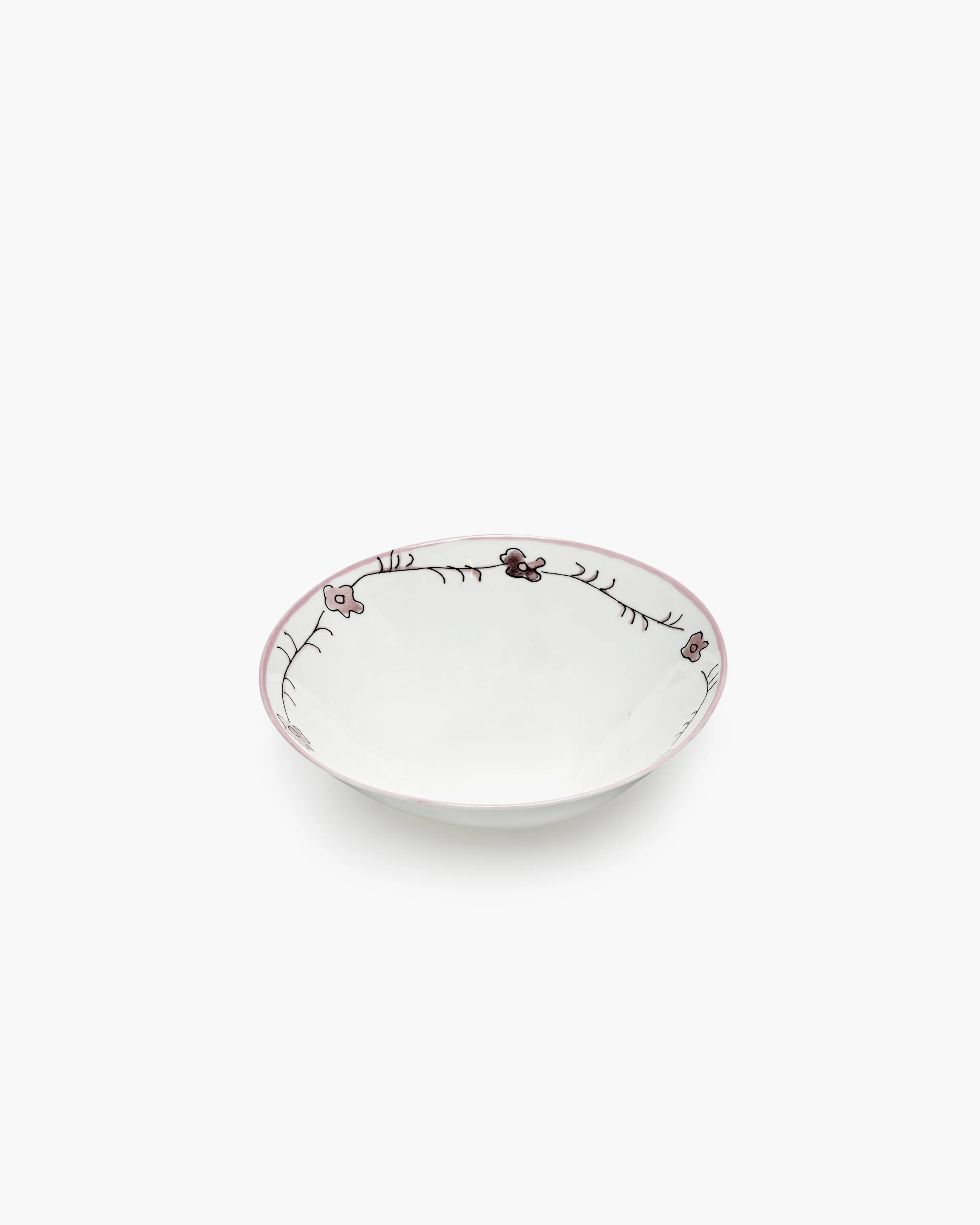 Low bowl L Dark viola Midnight Flowers - Image 2