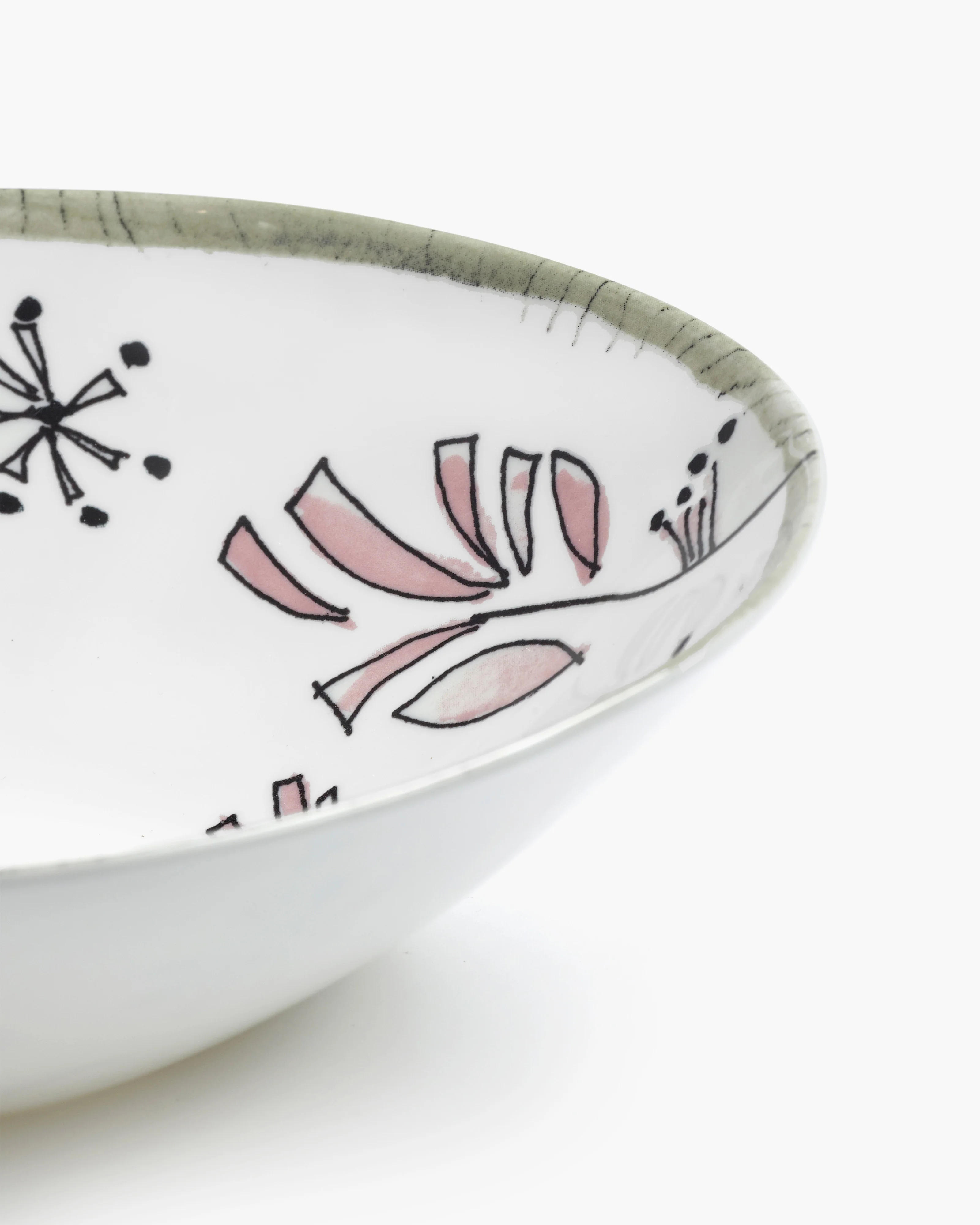 Low bowl L Fiore rosa Midnight Flowers - Image 4