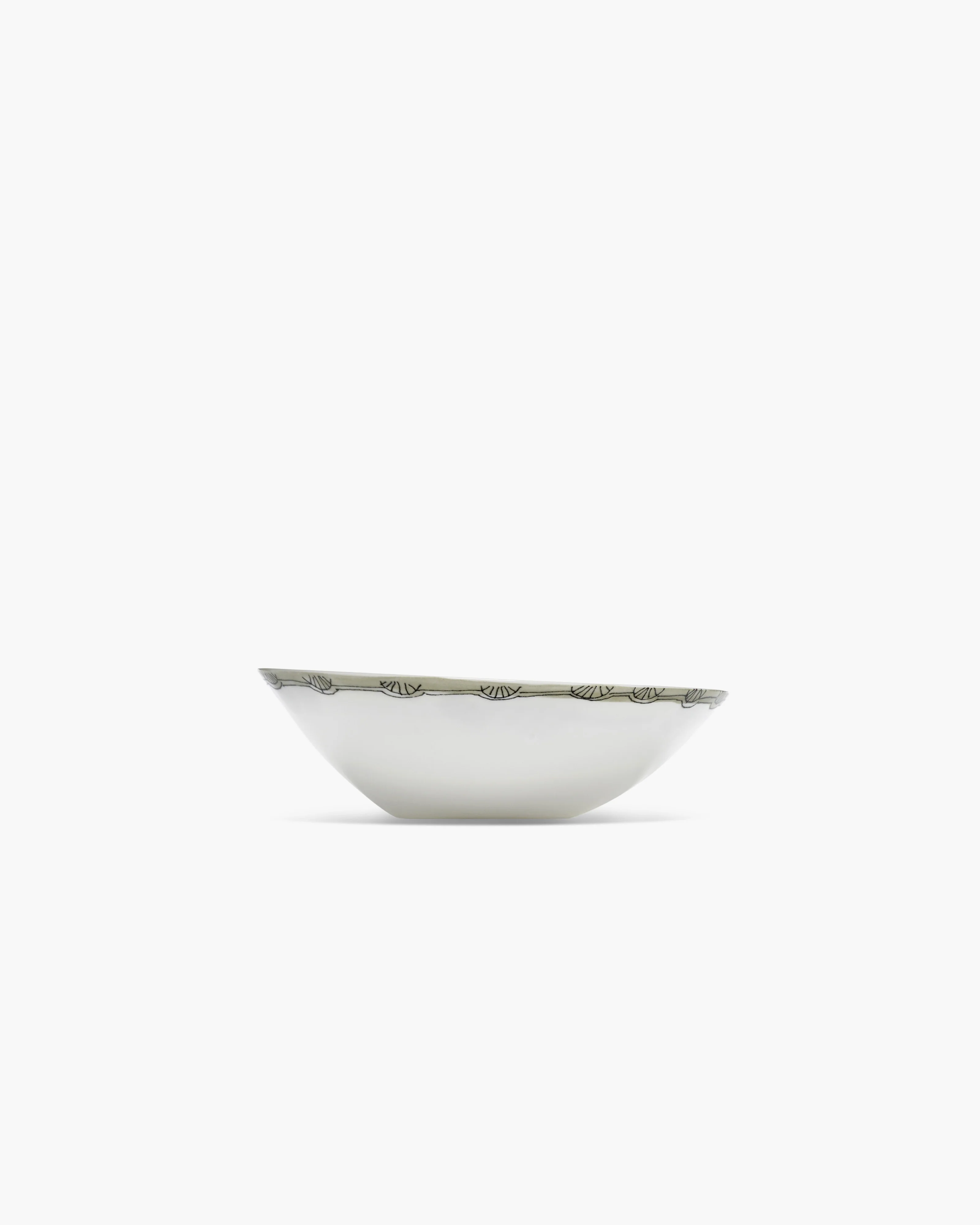 Low bowl L Mirtillo tea Midnight Flowers - Image 3