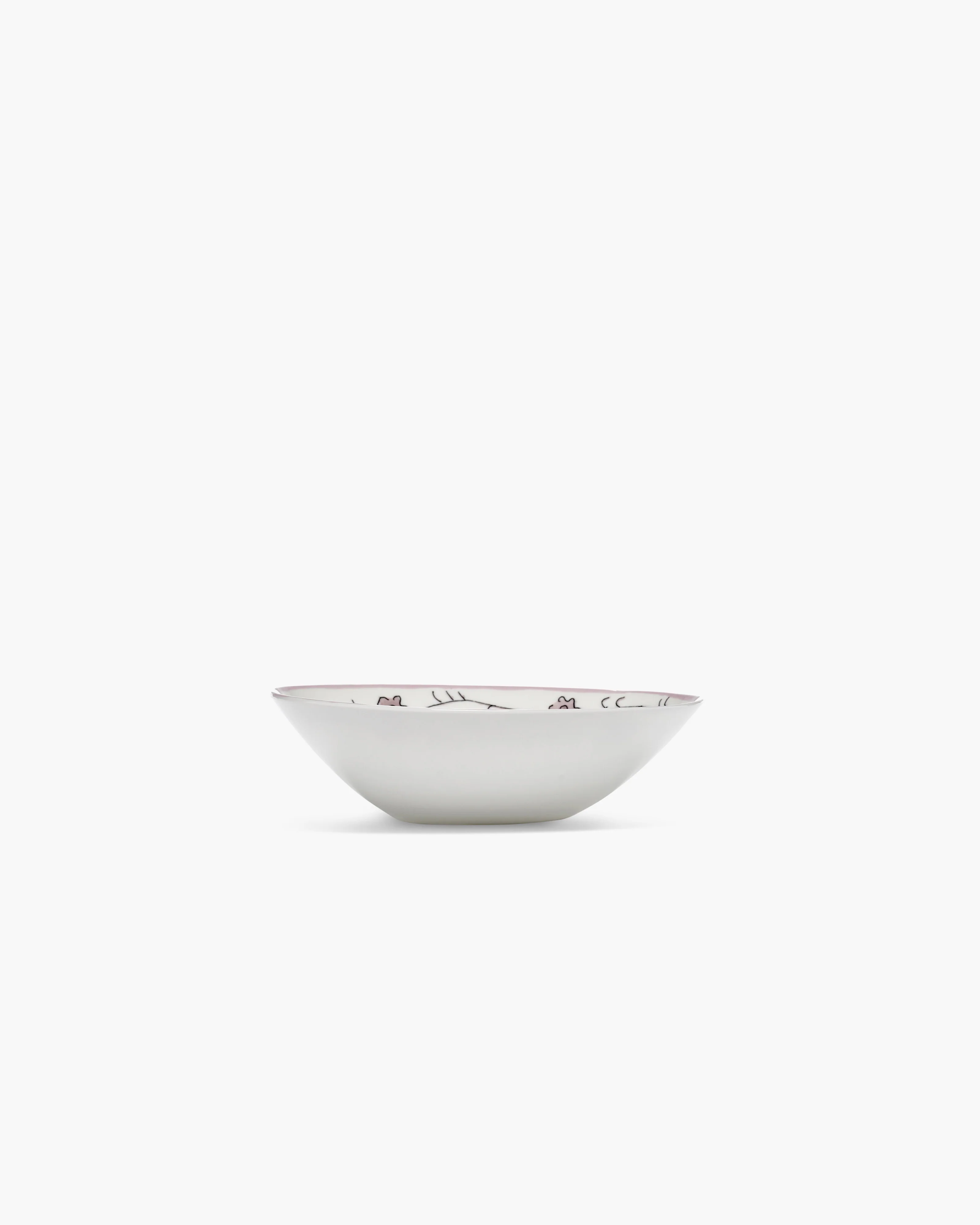 Low bowl M Dark viola Midnight Flowers - Image 3