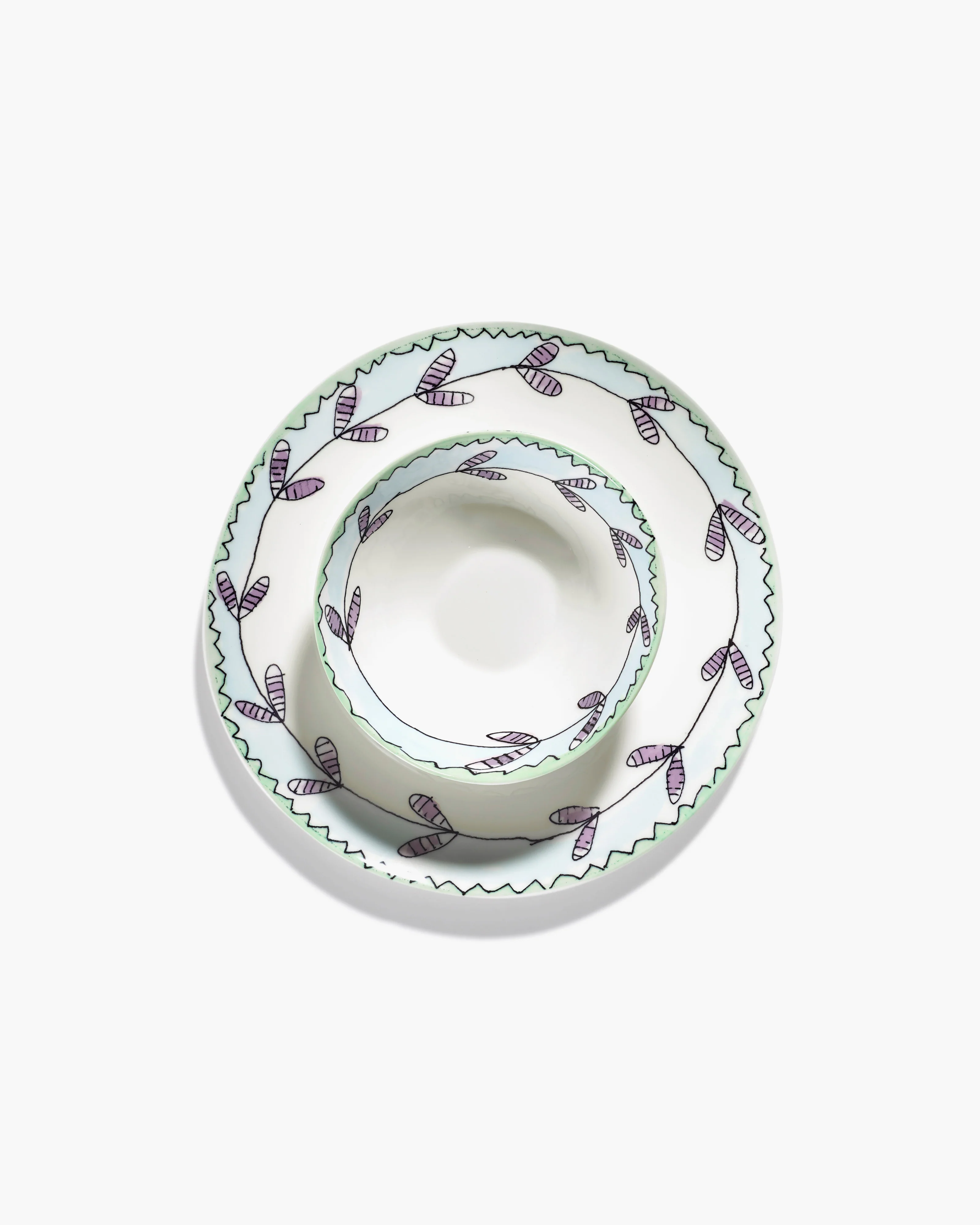 Low bowl S Blossom milk Midnight Flowers - Image 5