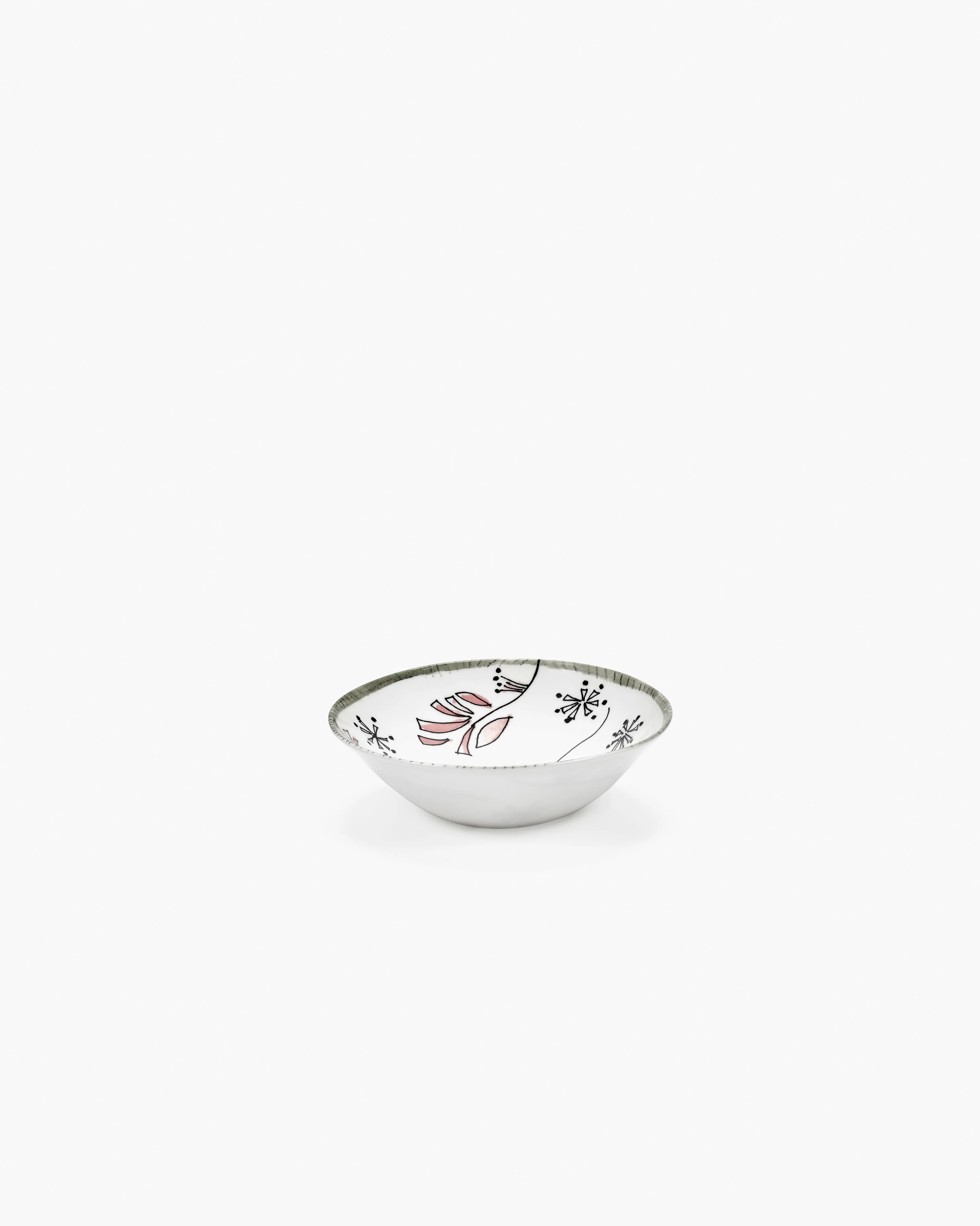 Low bowl S Fiore rosa Midnight Flowers