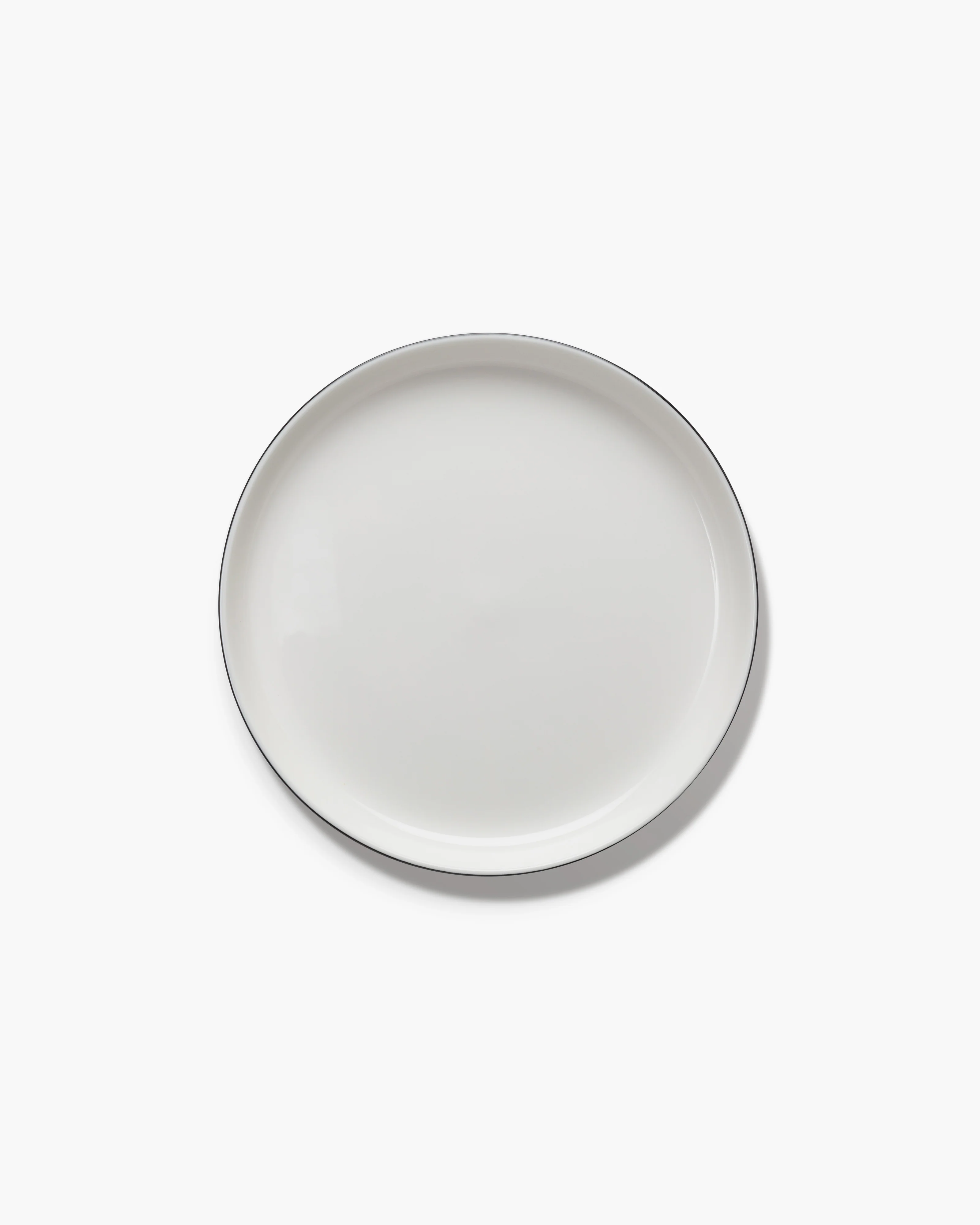 Low dinner plate glazed black Passe-partout - Image 2