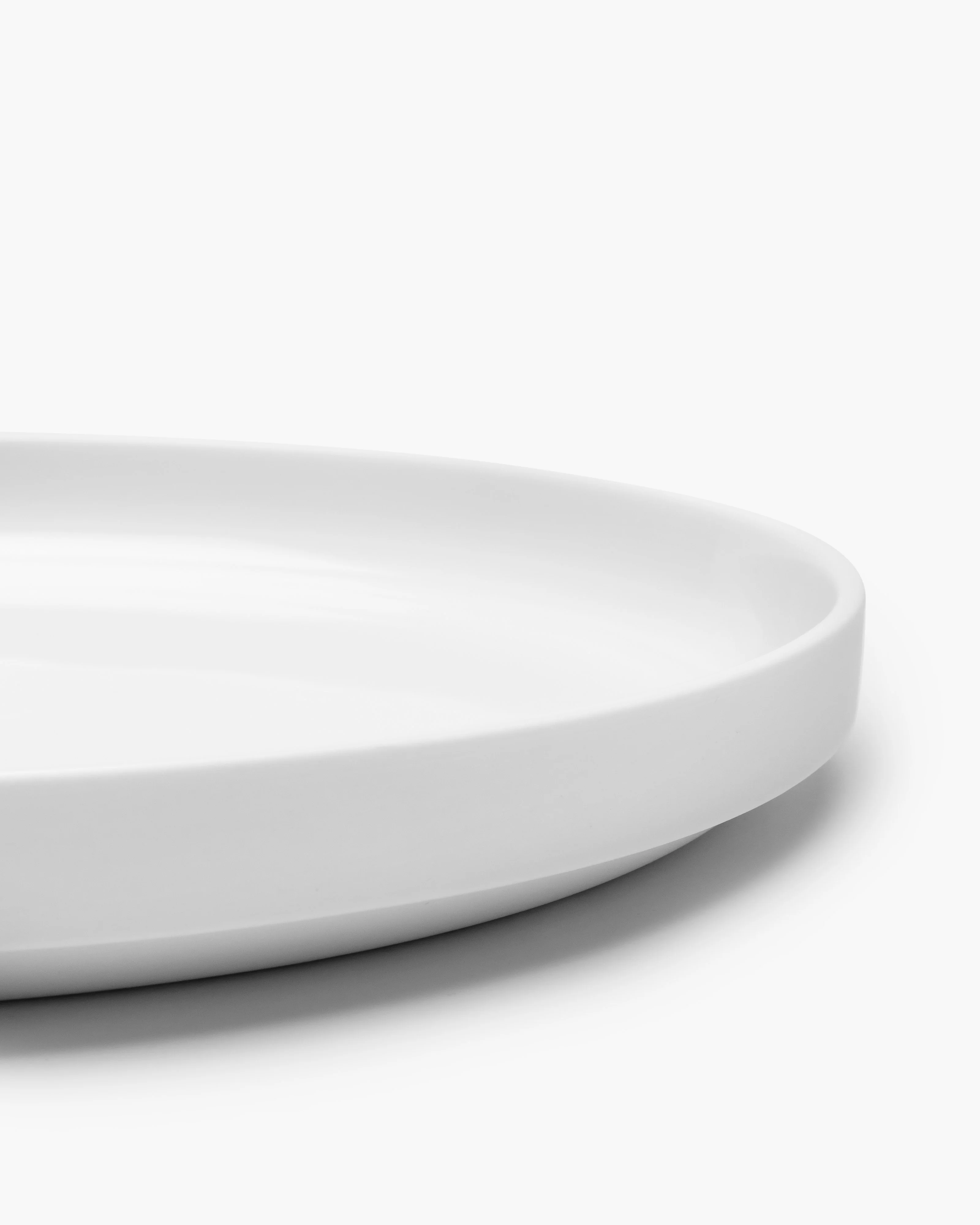 Low dinner plate white matt Passe-partout - Image 3