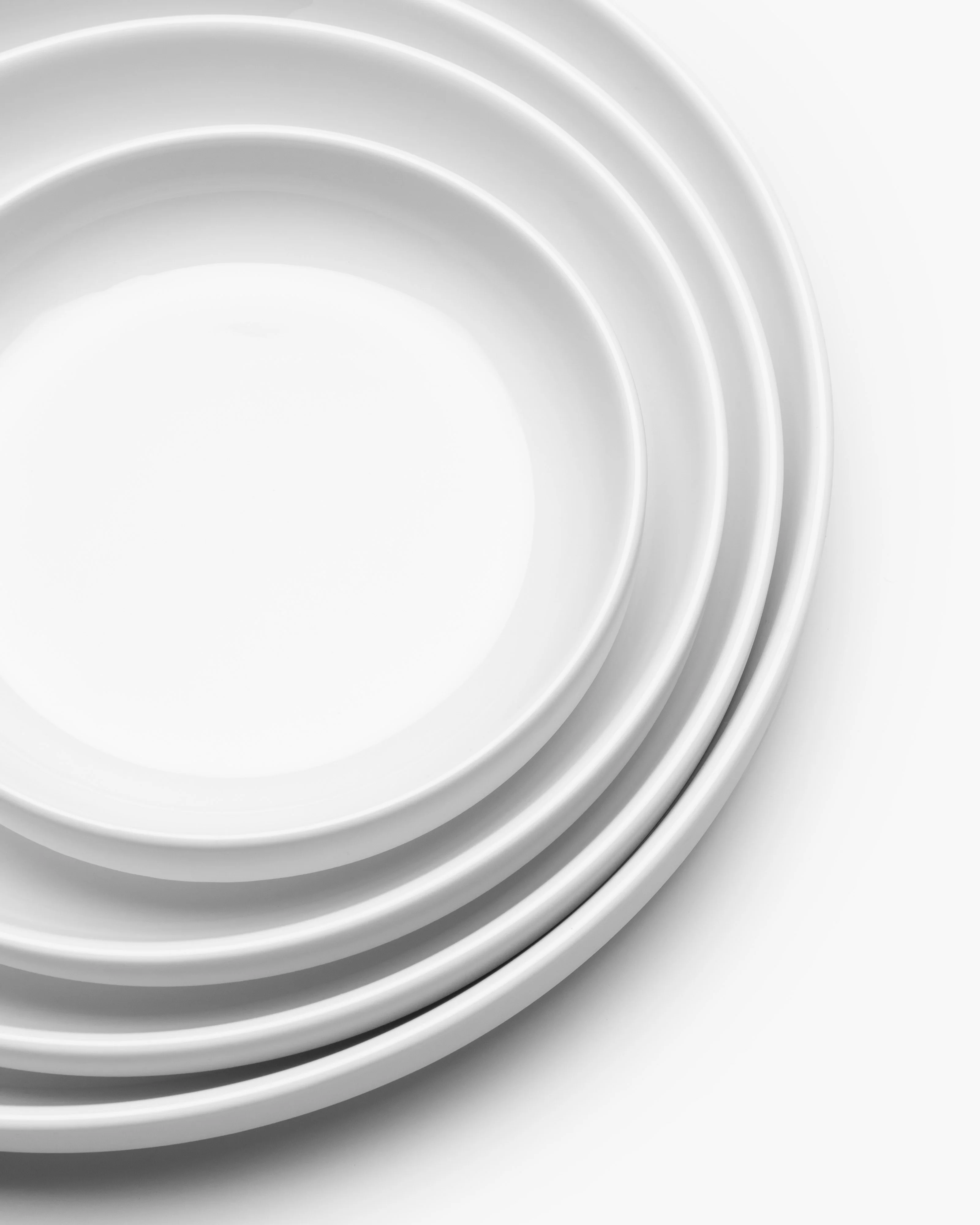 Low dinner plate white matt Passe-partout - Image 4