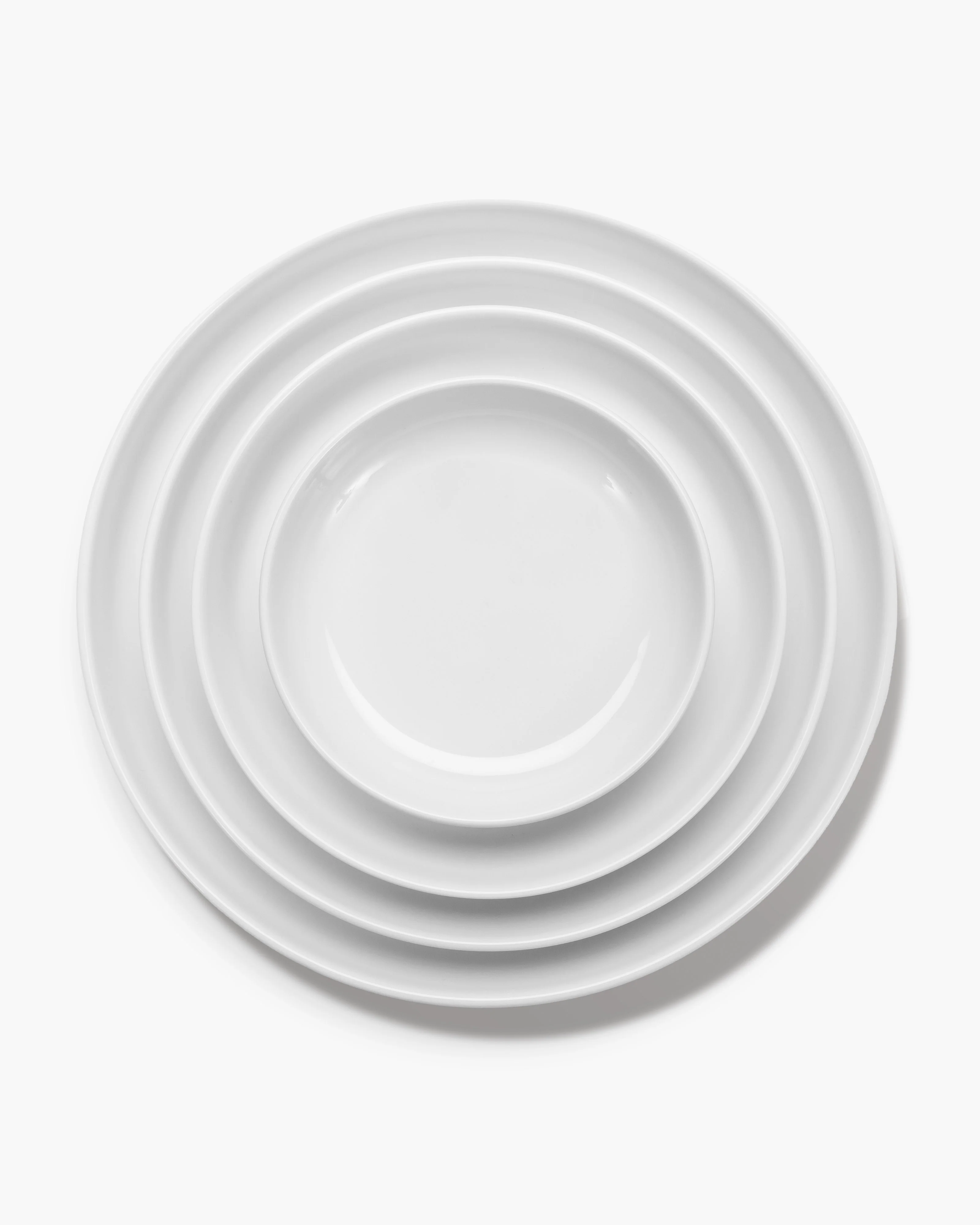 Low breakfast plate white matt Passe-partout - Image 5