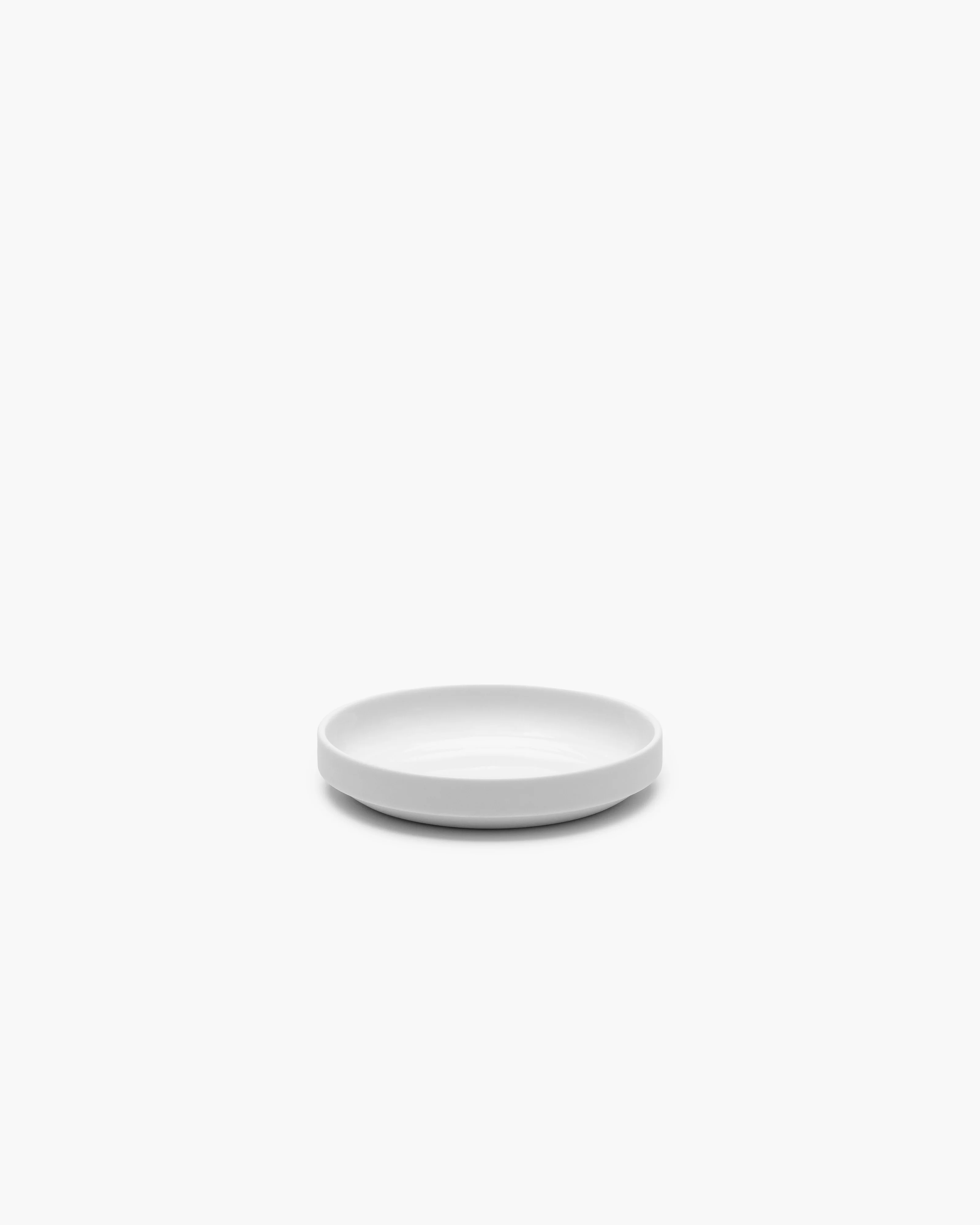 Low dessert plate white matt Passe-partout