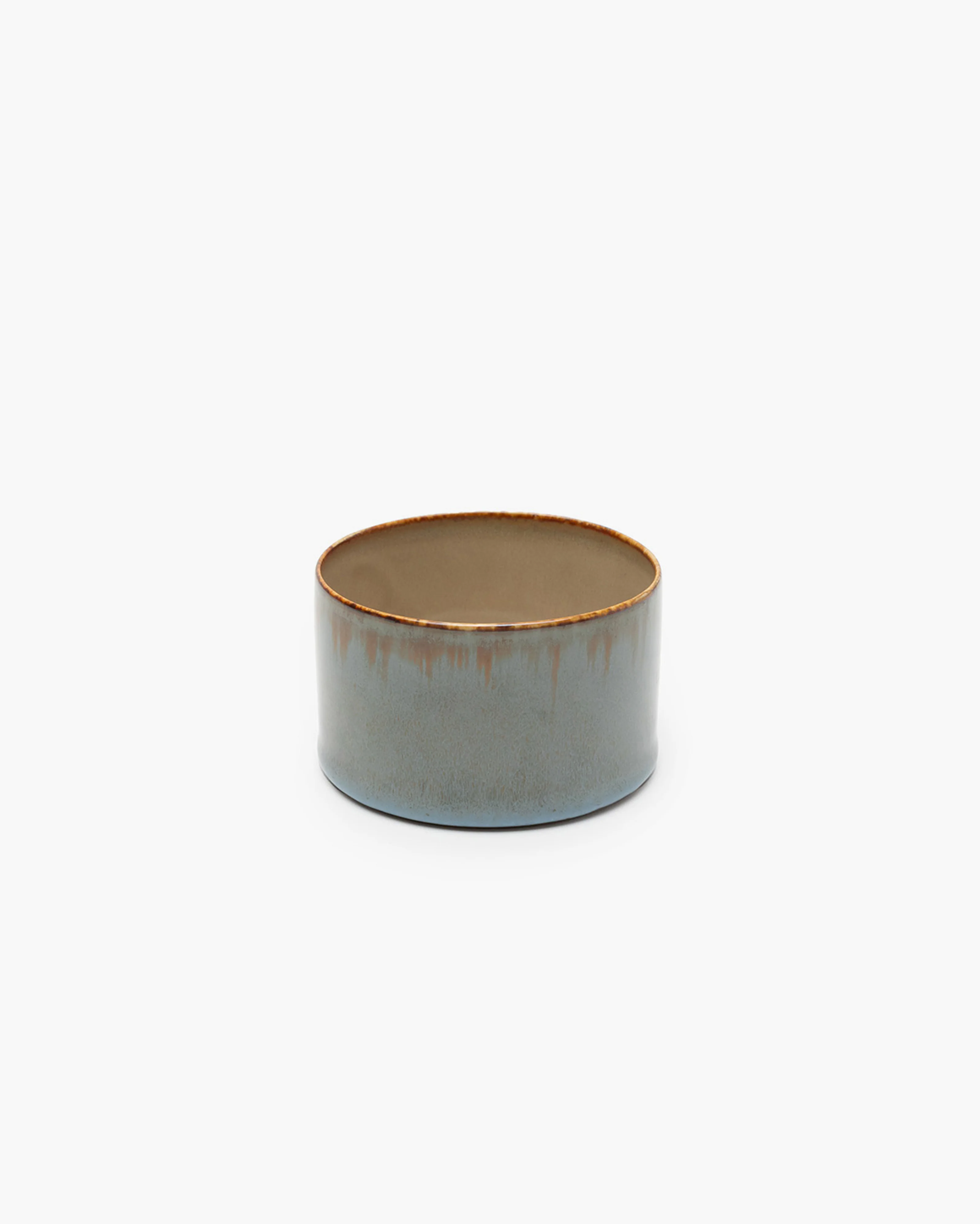 Mug cylinder low smoky blue/misty gray Terres de rĂȘves