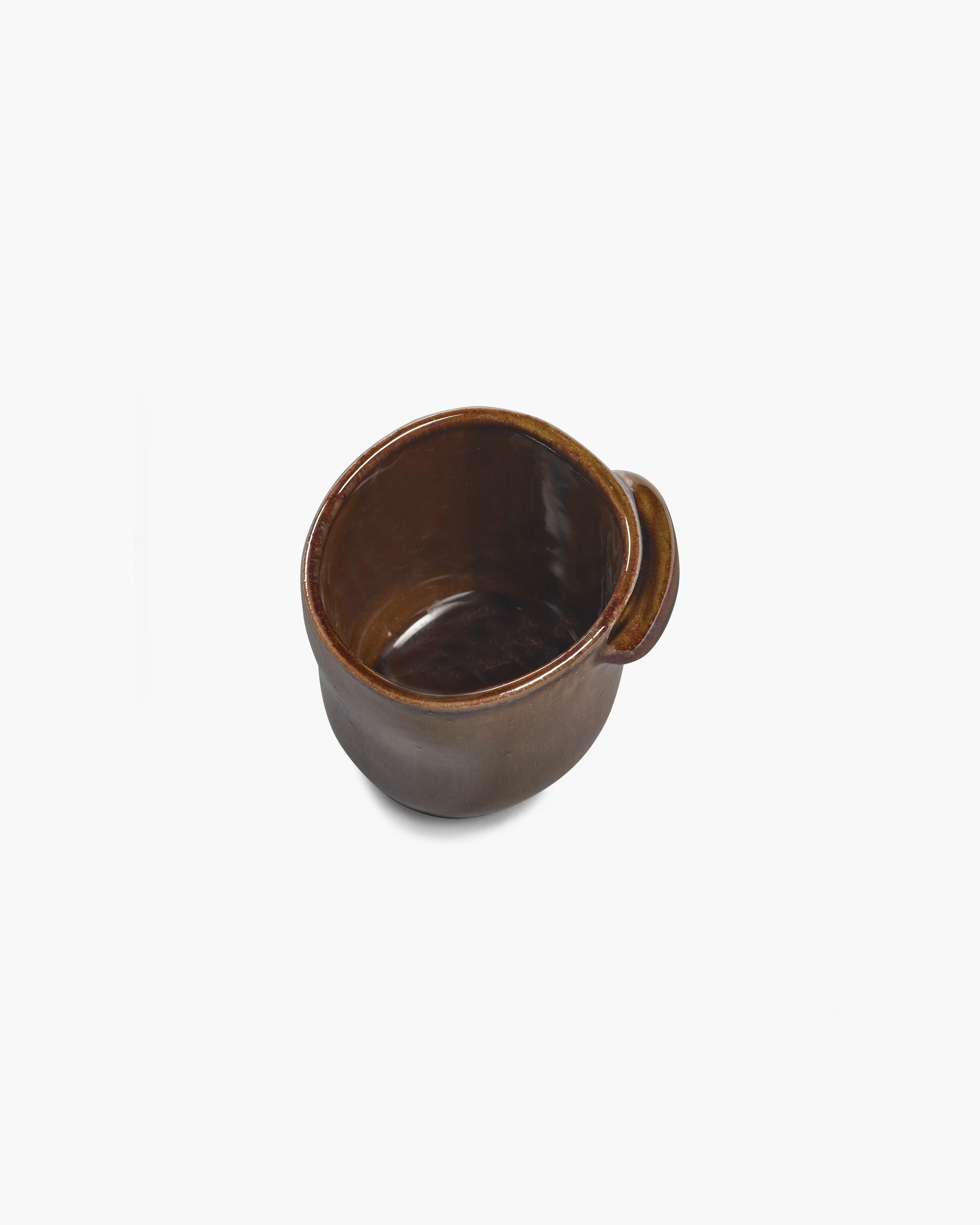 Mug without handle ocher Out of lines - Image 3