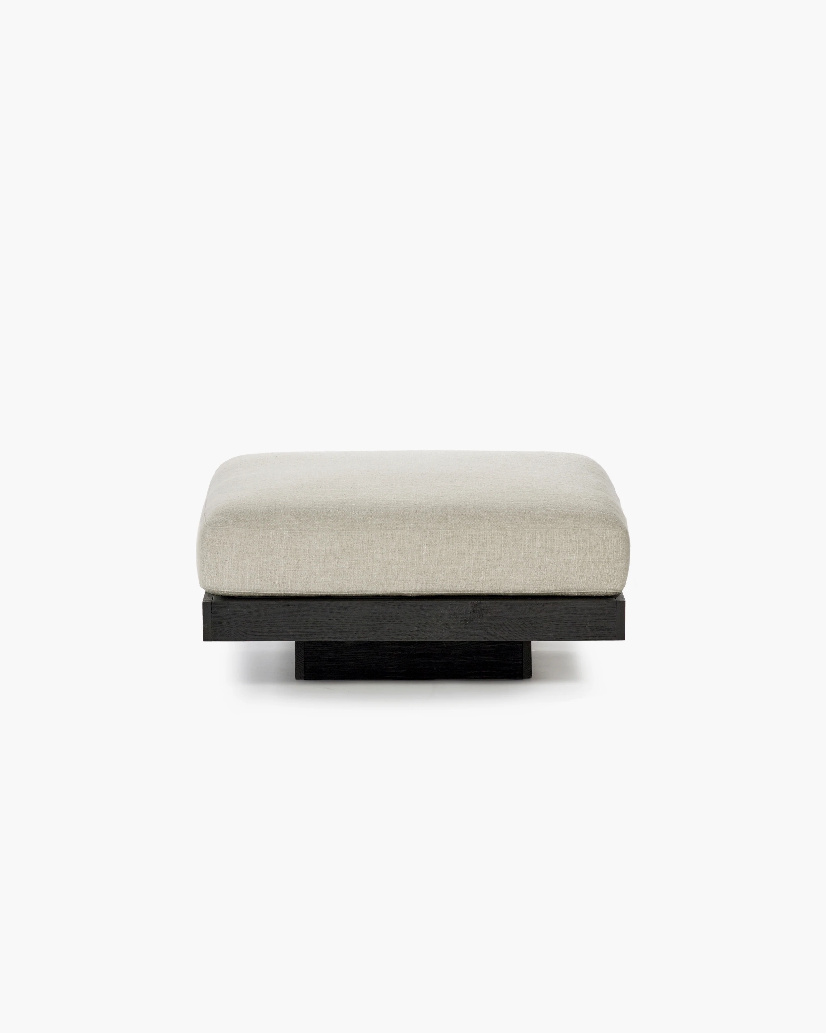 Ottoman incl cushion indoor bone - black Rudolph - Image 2