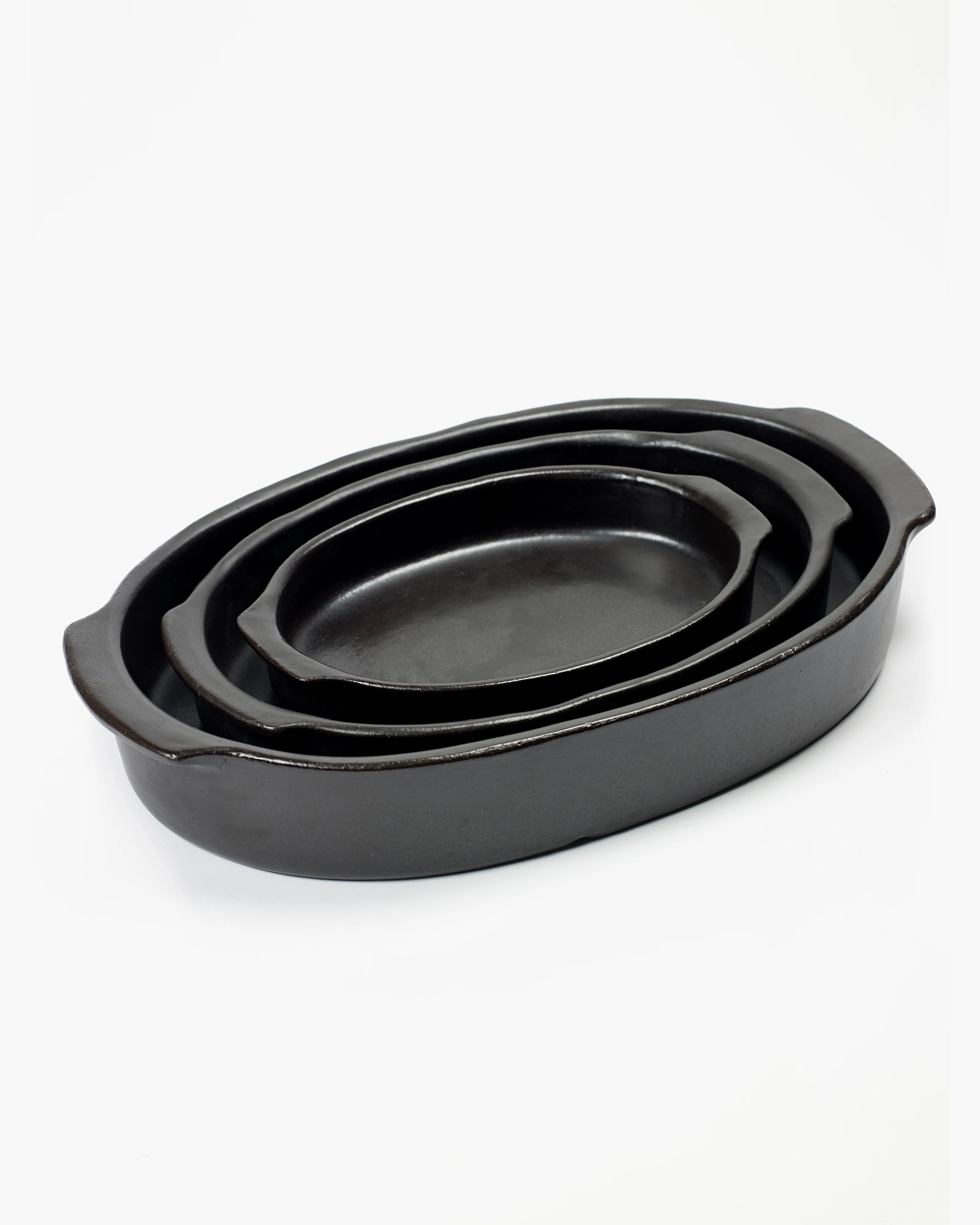 Oval oven/serving dish L black Pure - Image 3