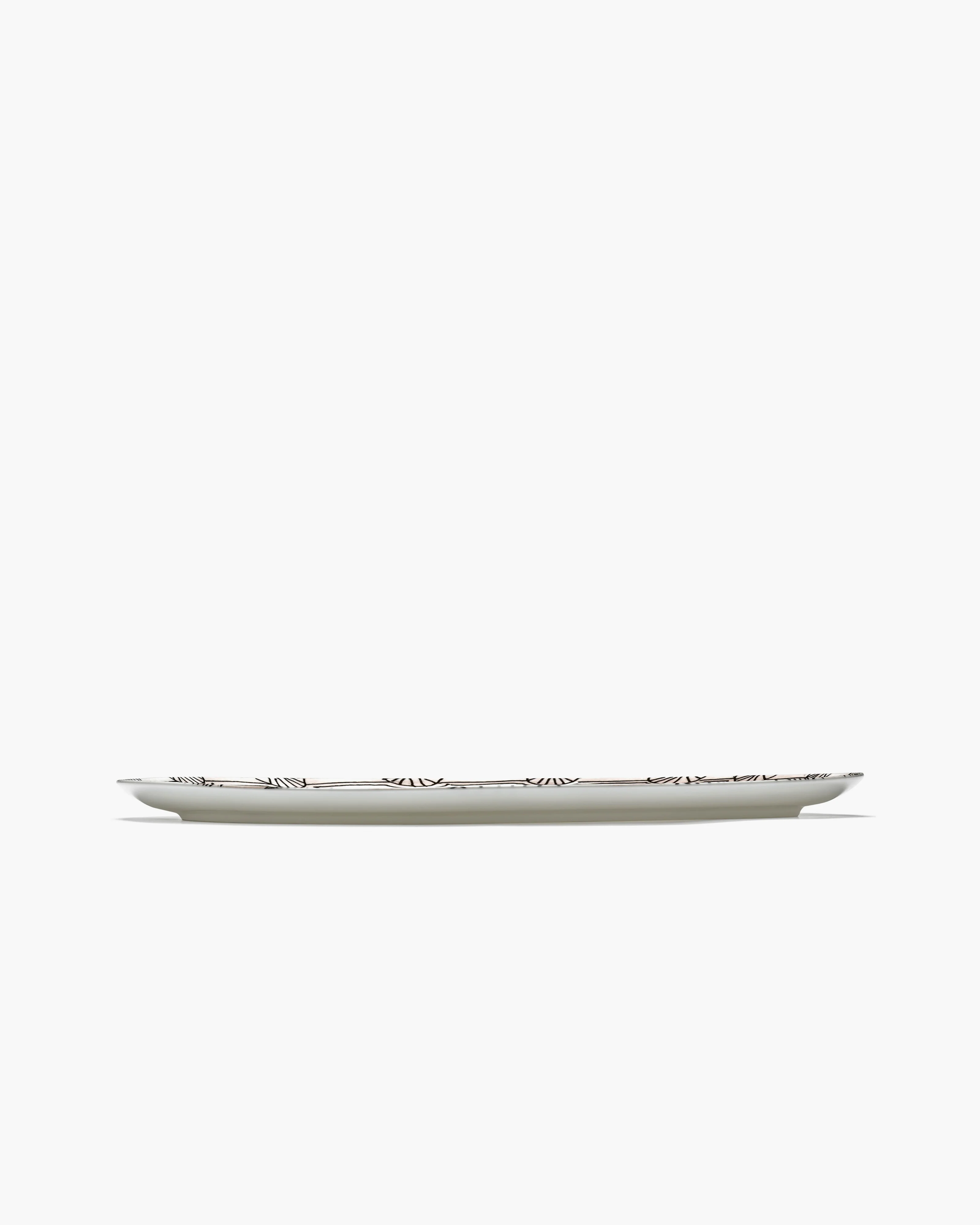 Oval plate °2 L Mirtillo nude Midnight Flowers - Image 4