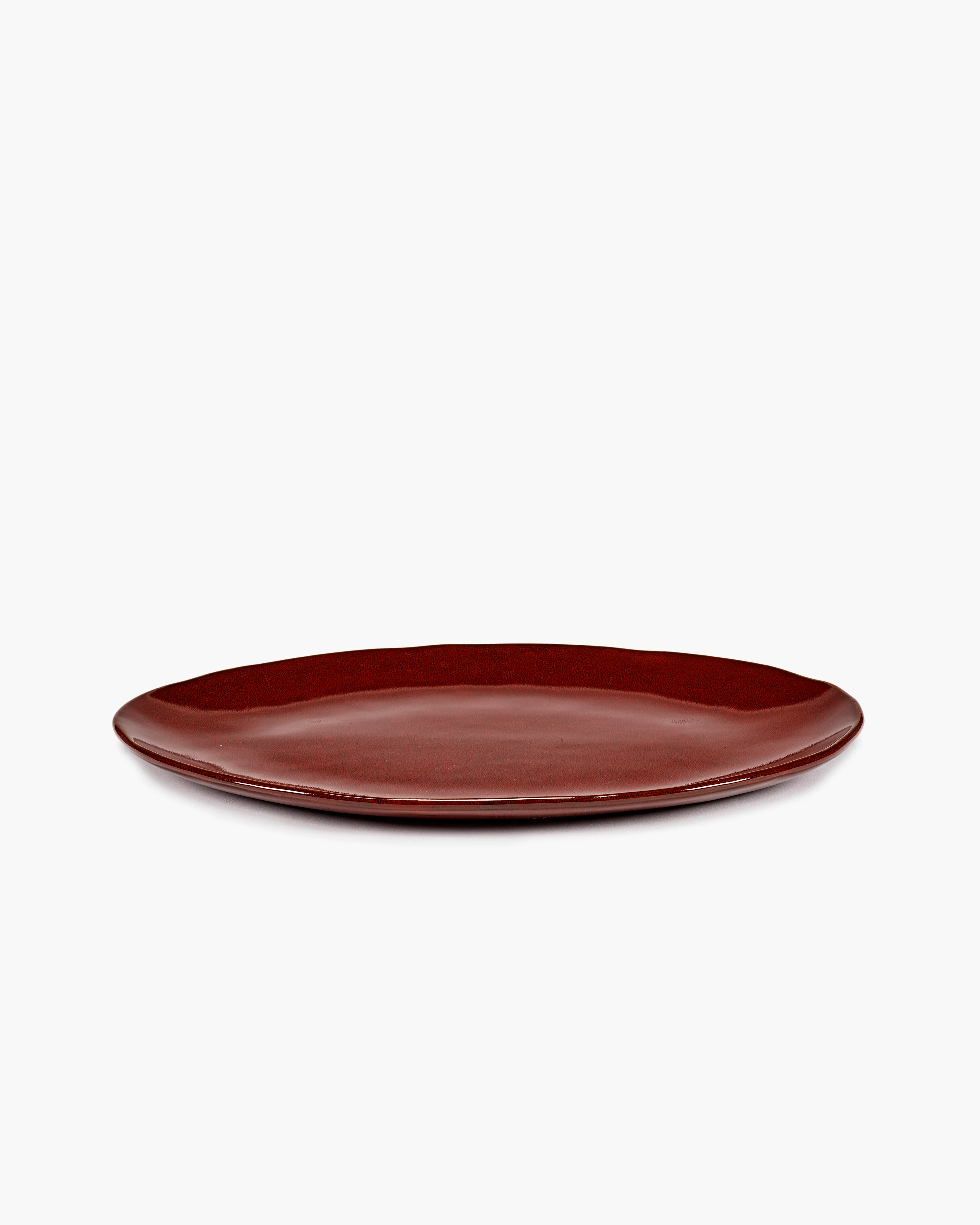 Oval plate venetian red La Mère