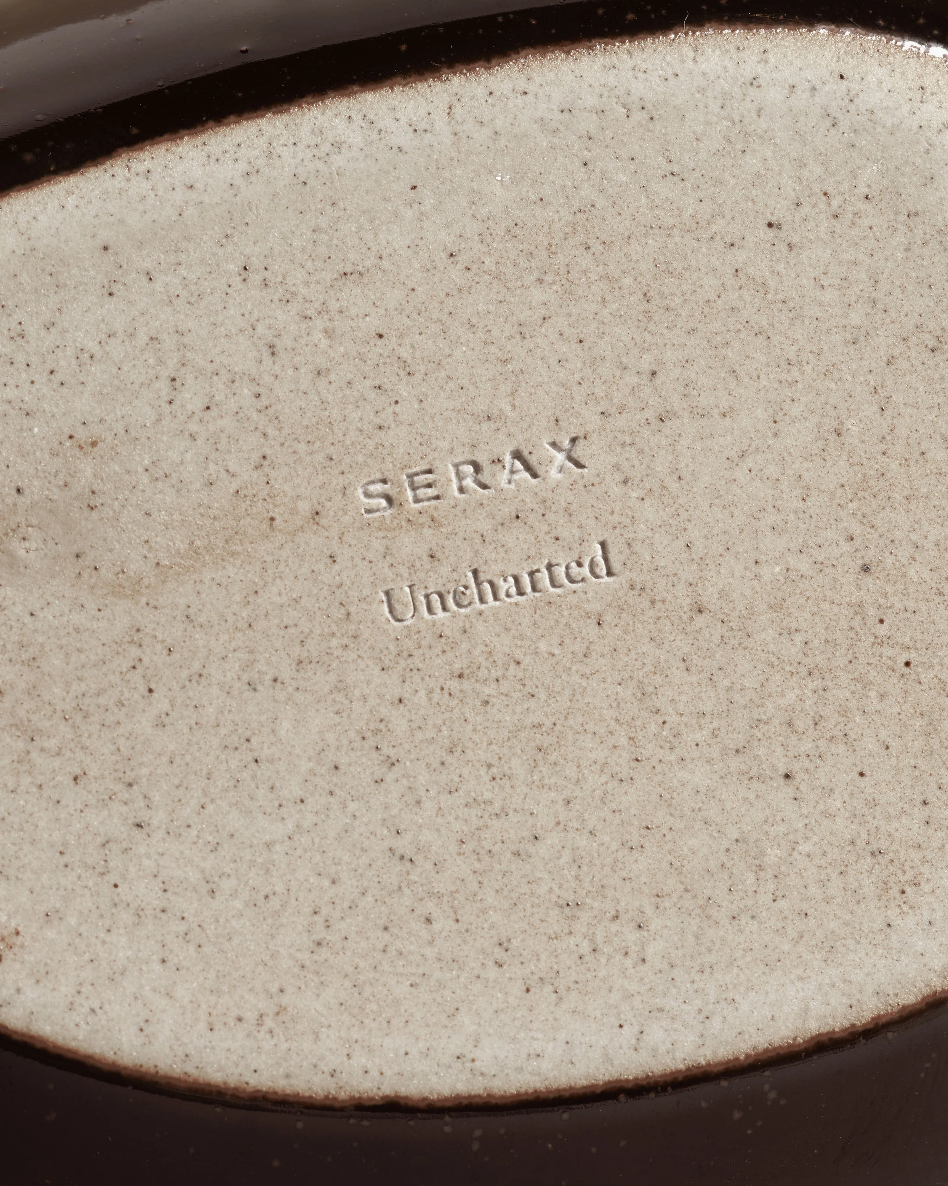 Oval serving bowl dark brown Out of lines - Image 7