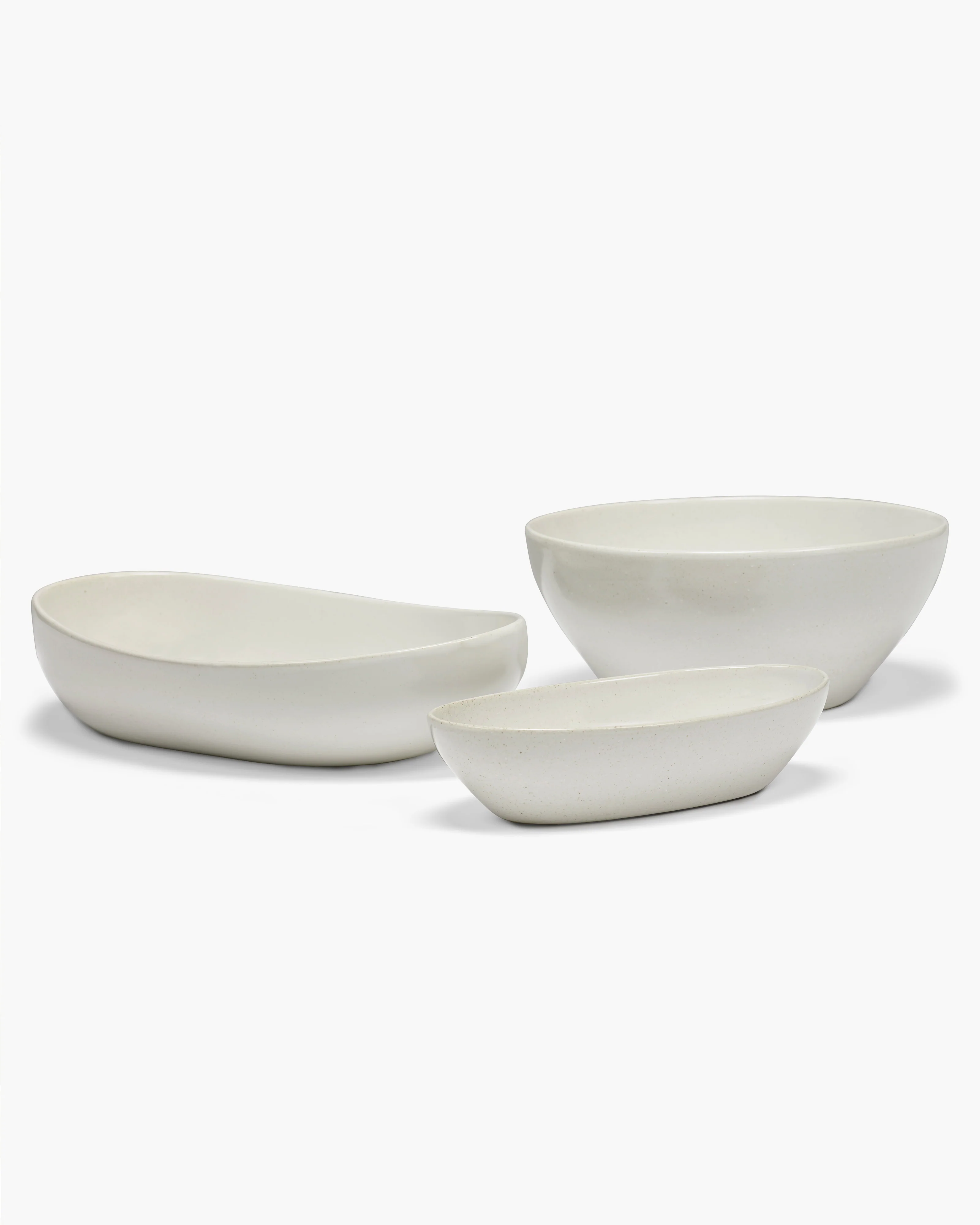 Oval serving bowl off-white Out of lines - Image 6