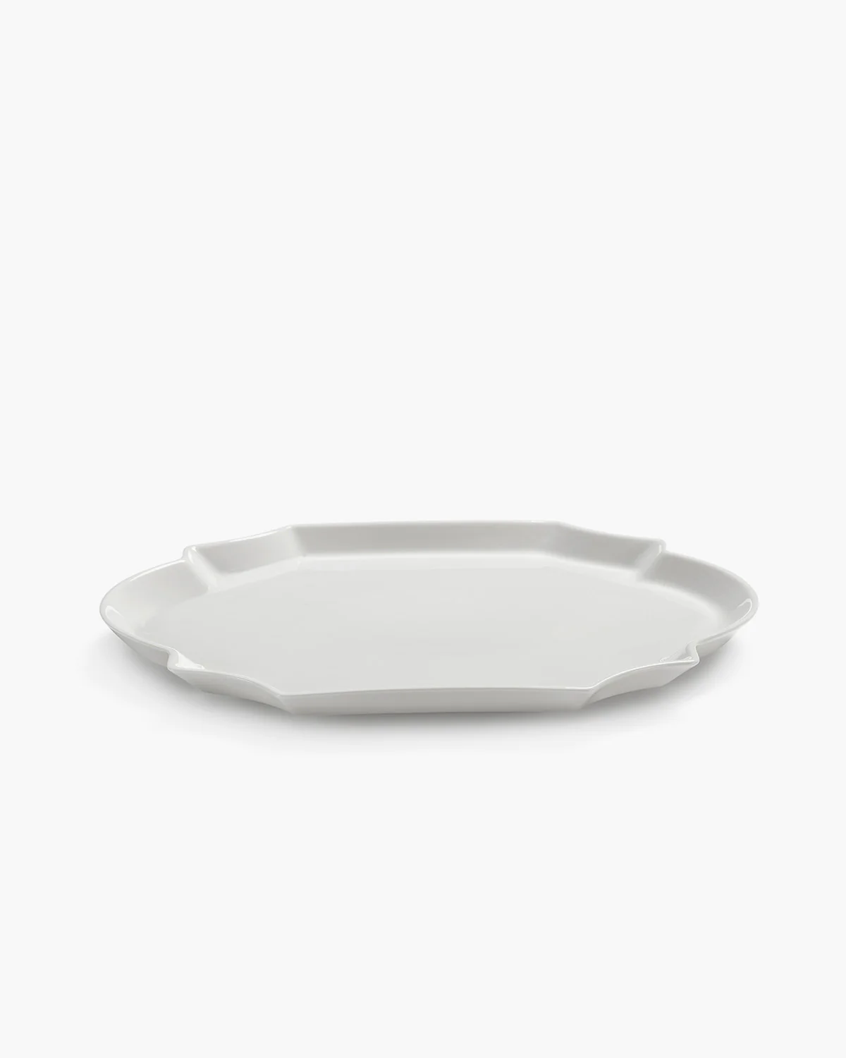 Oval serving plate white Perle Fine Les Objets Mouleversants