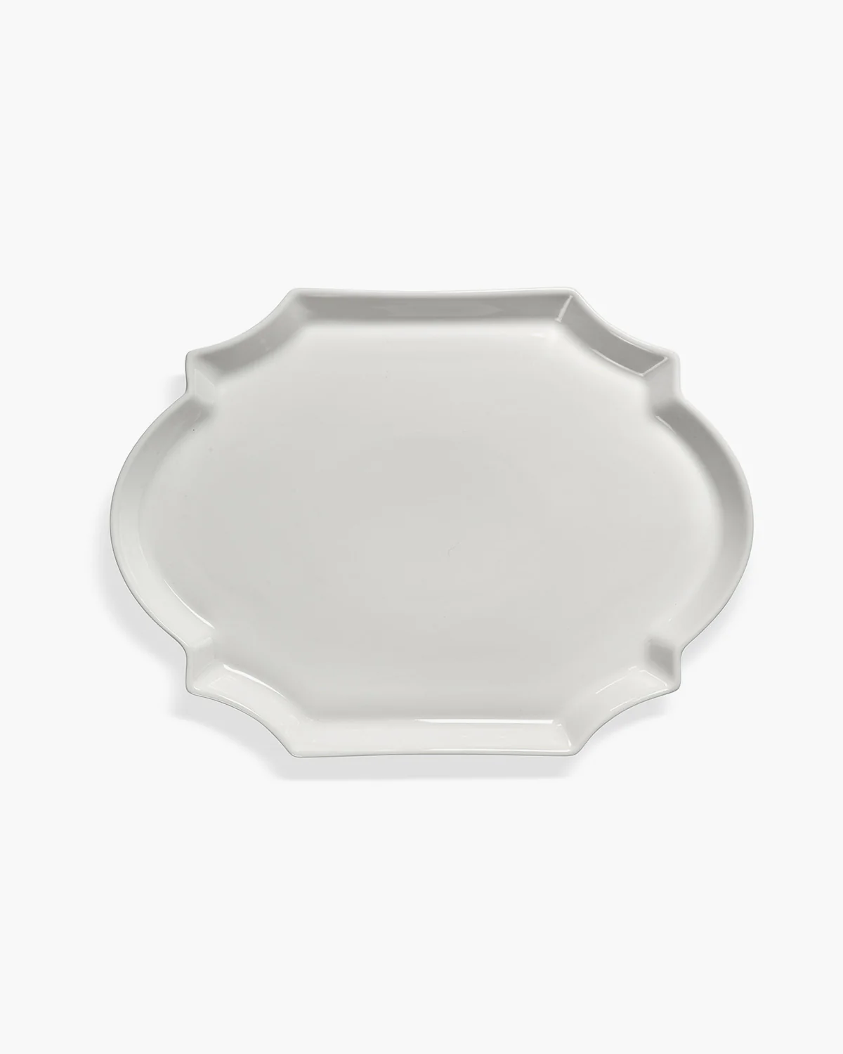 Oval serving plate white Perle Fine Les Objets Mouleversants - Image 4