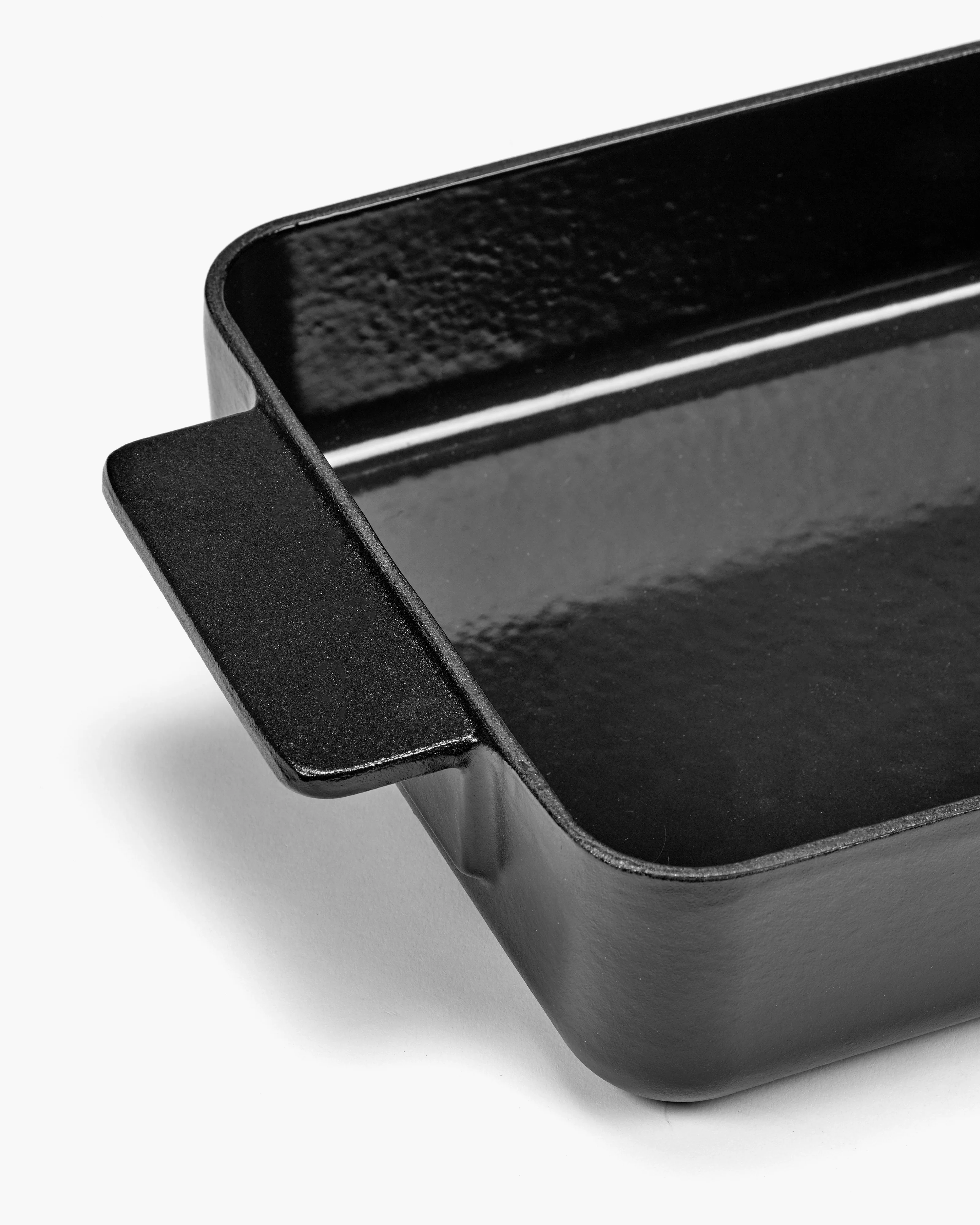 Oven dish L cast iron black Surface - Image 3