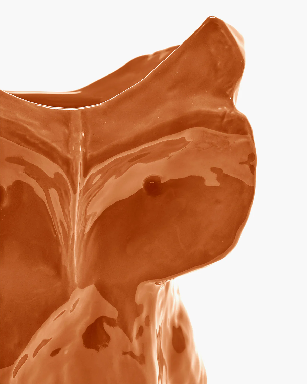 Owl vase L orange After Midnight - Image 4