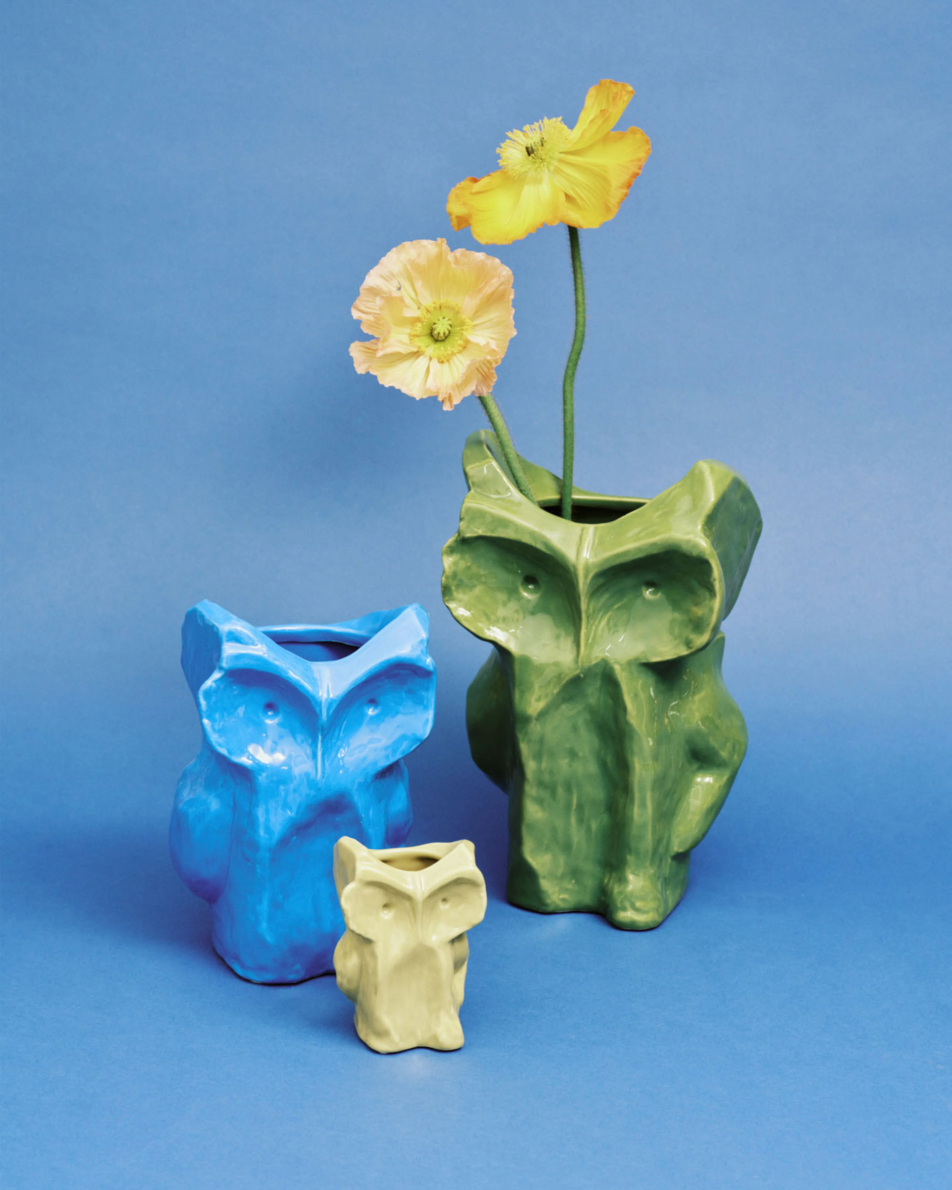 Owl vase XS yellow After Midnight - Image 3
