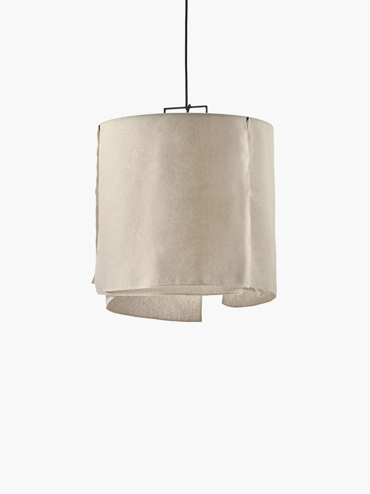 Pendant lamp S black - beige Nomad