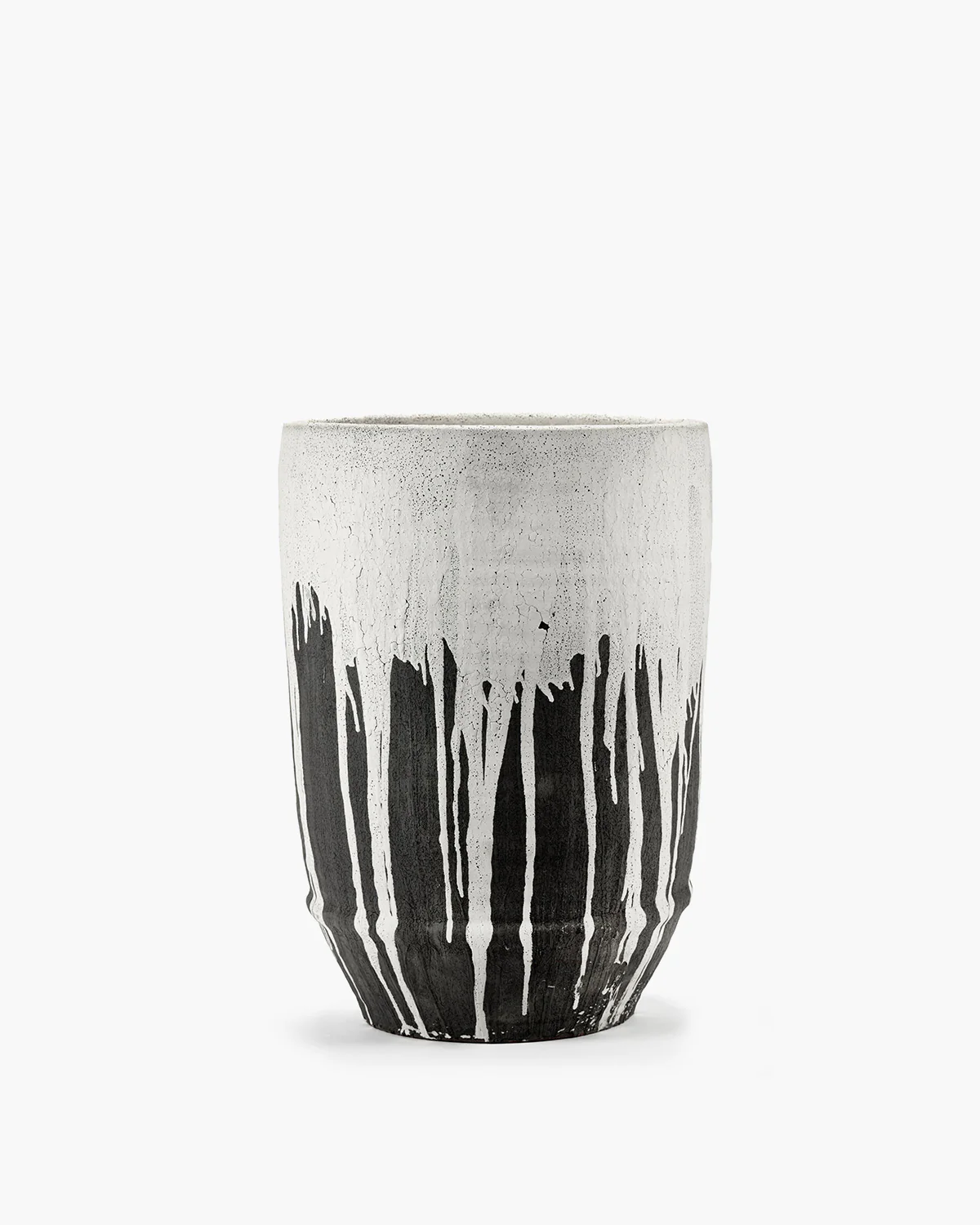 Planter 02 L off-white/dark brown Dune