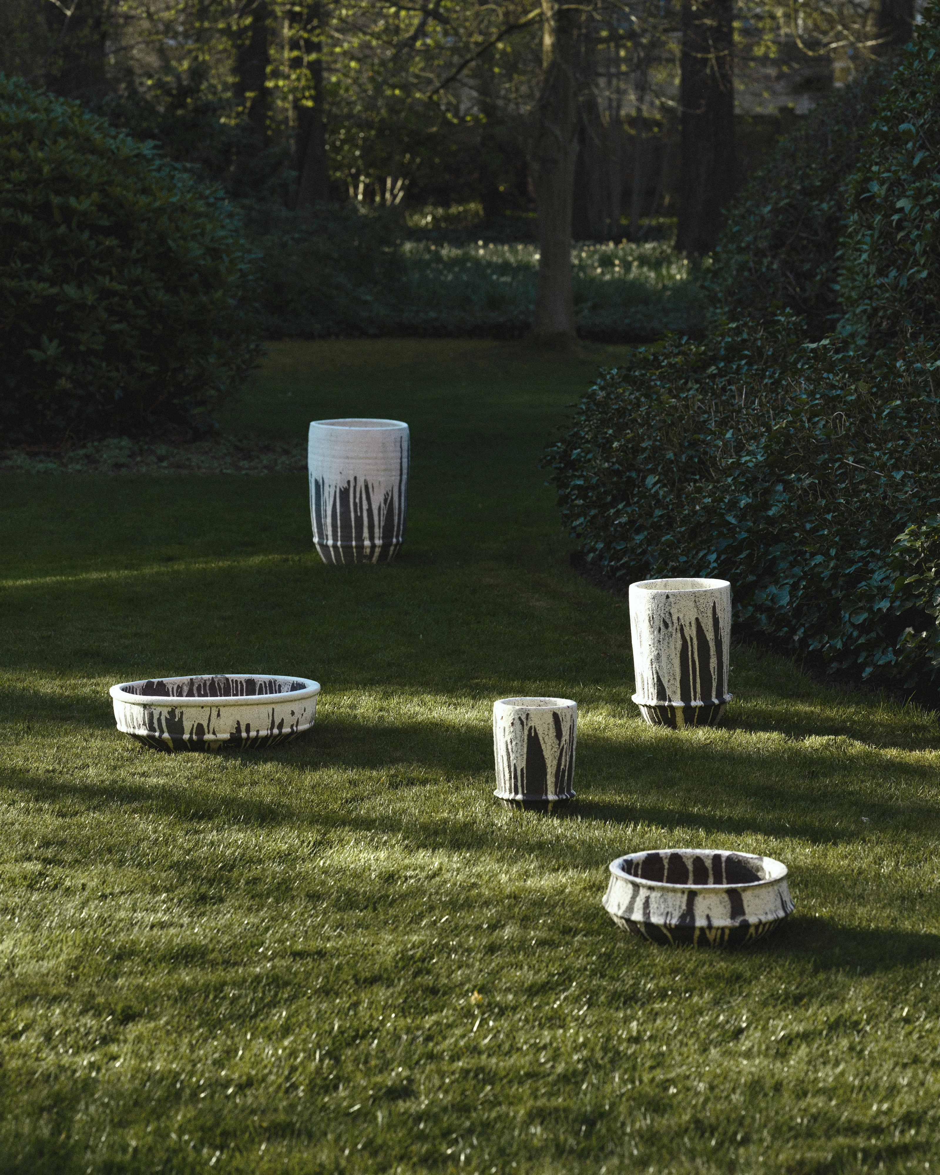 Planter 02 M off-white/dark brown Dune - Image 2
