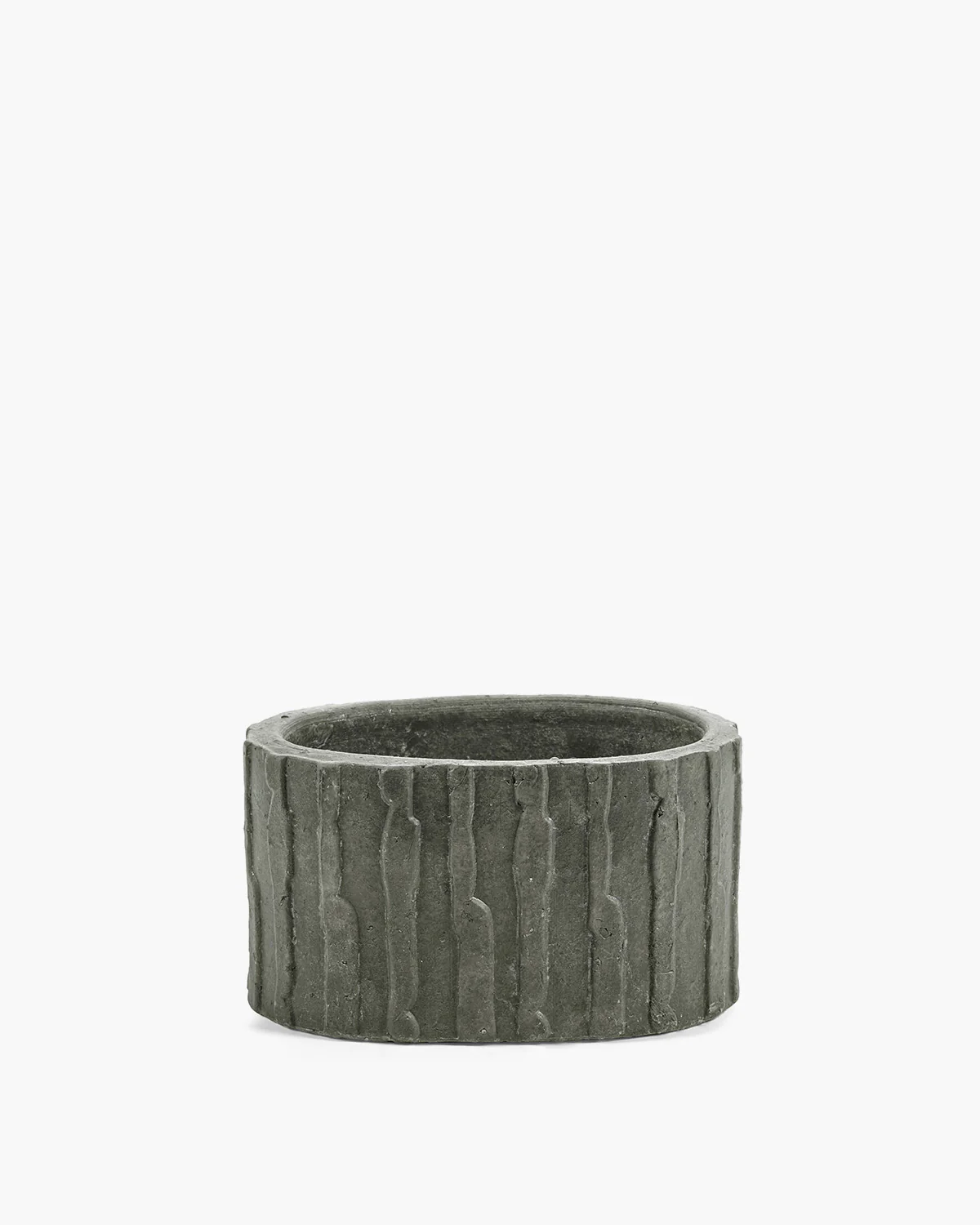 Planter low 03 dark green Rift