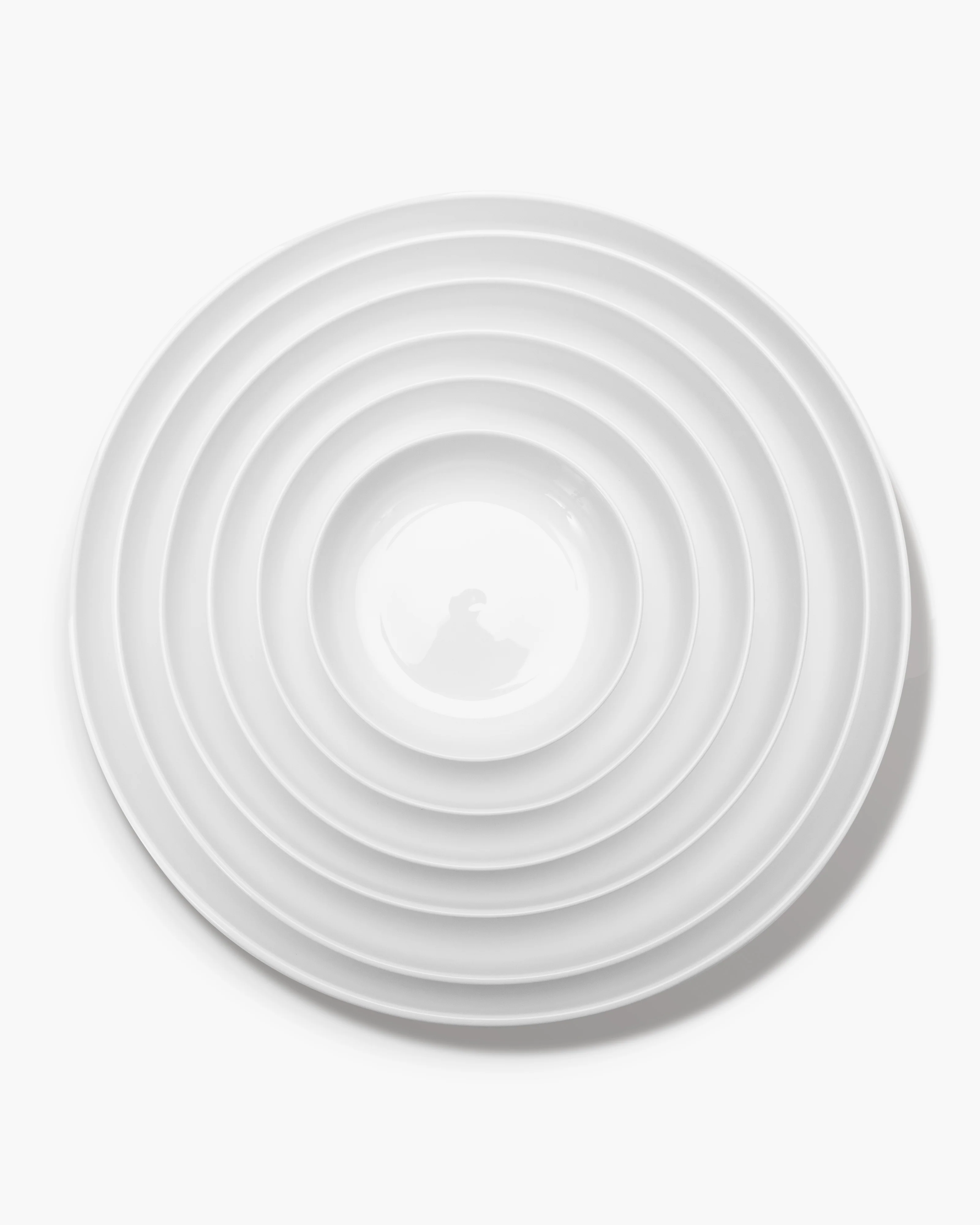 Bread plate high white glazed Base - Image 5