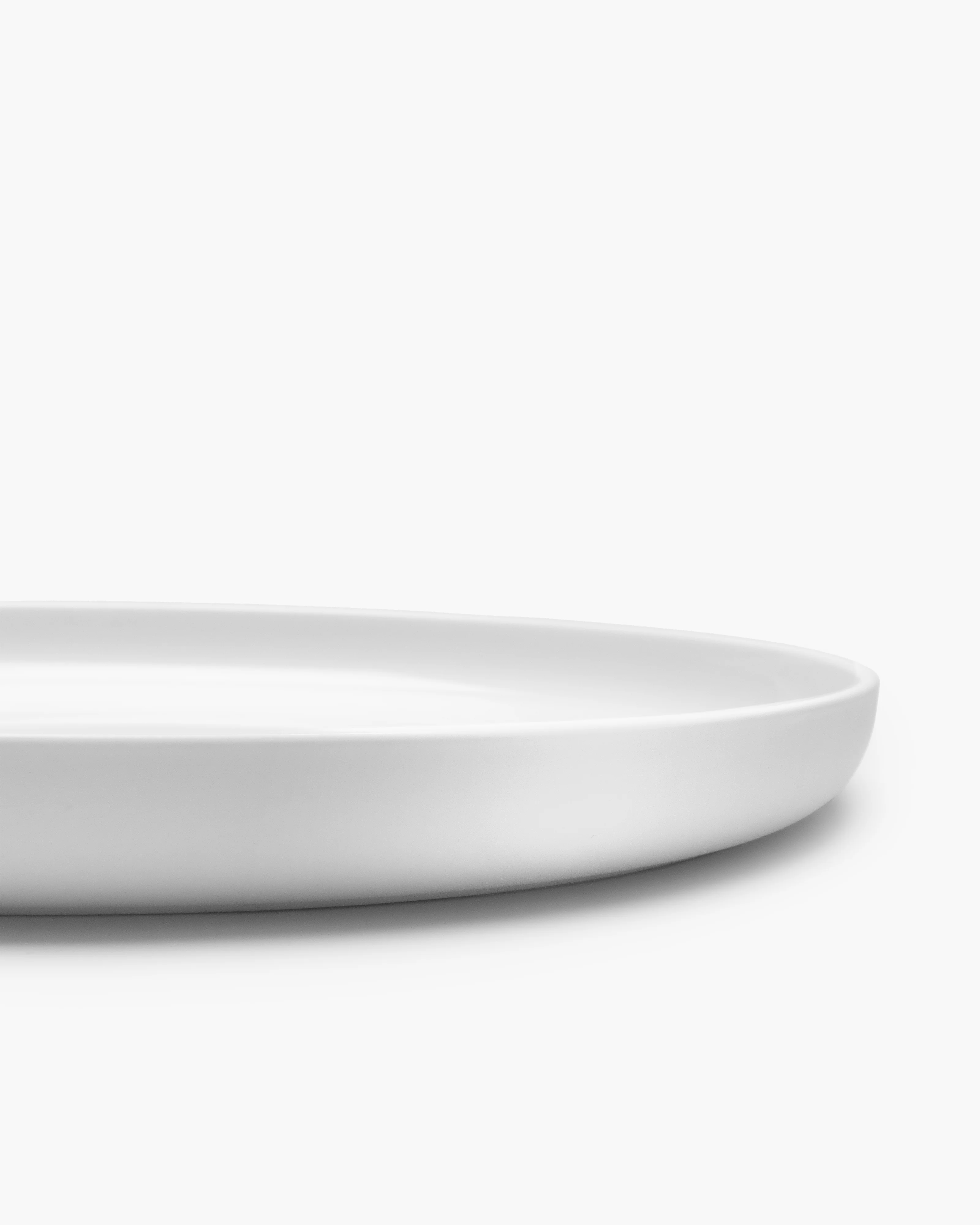 Serving plate high white glazed Base - Image 3