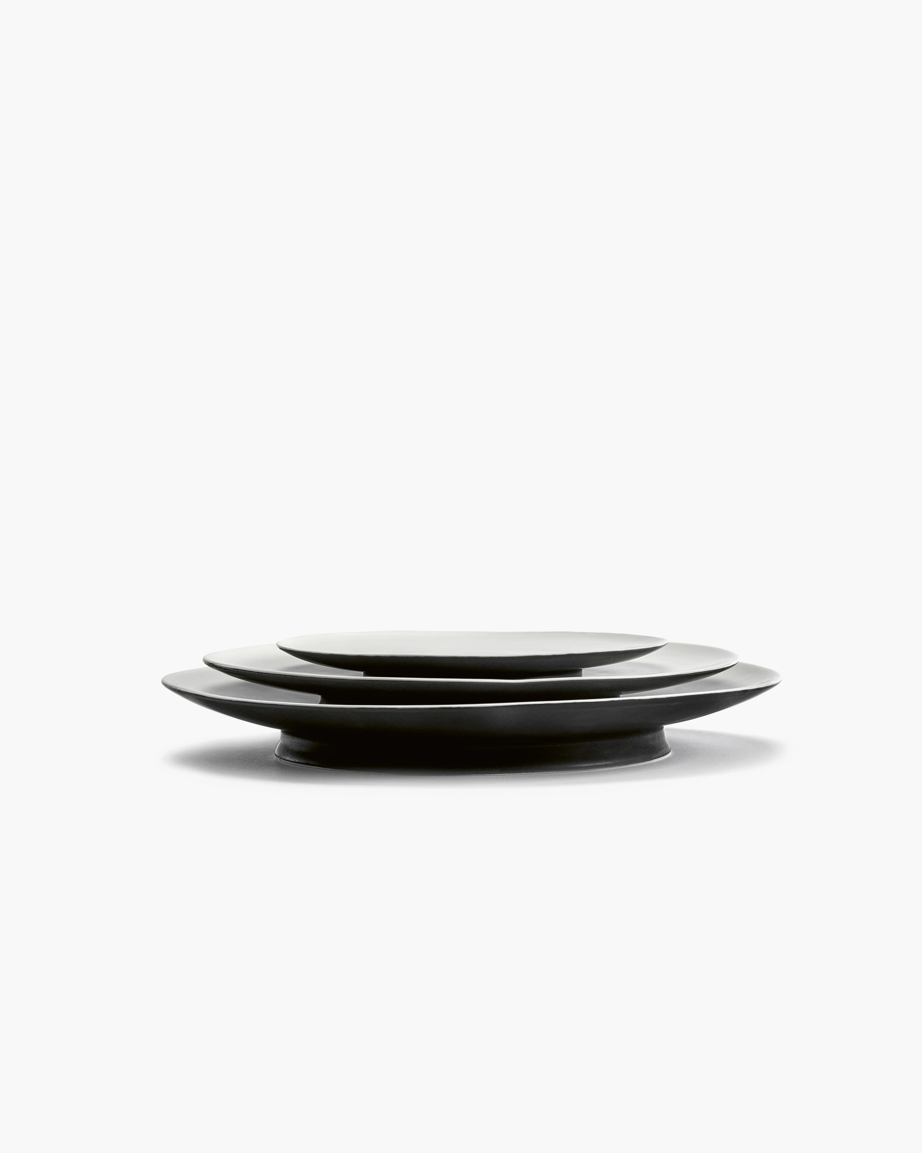 Dinner plate black/off-white Ra - Image 2