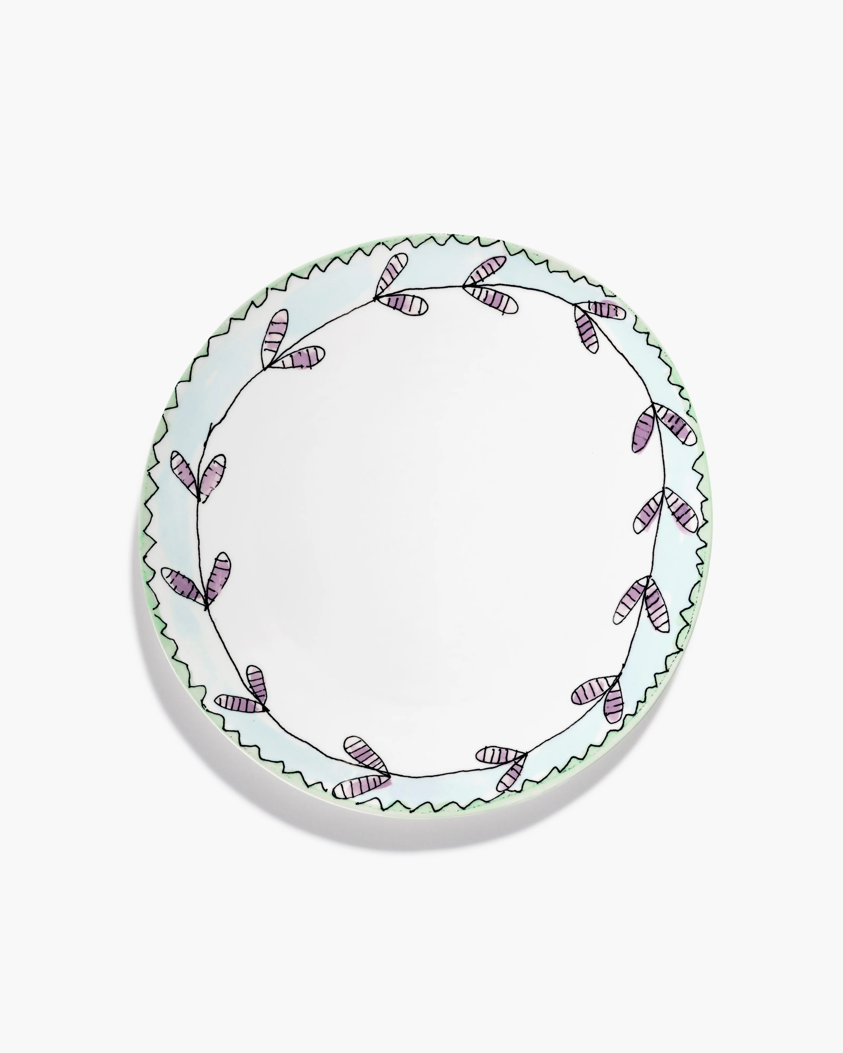 Dinner plate Blossom milk Midnight Flowers - Image 3