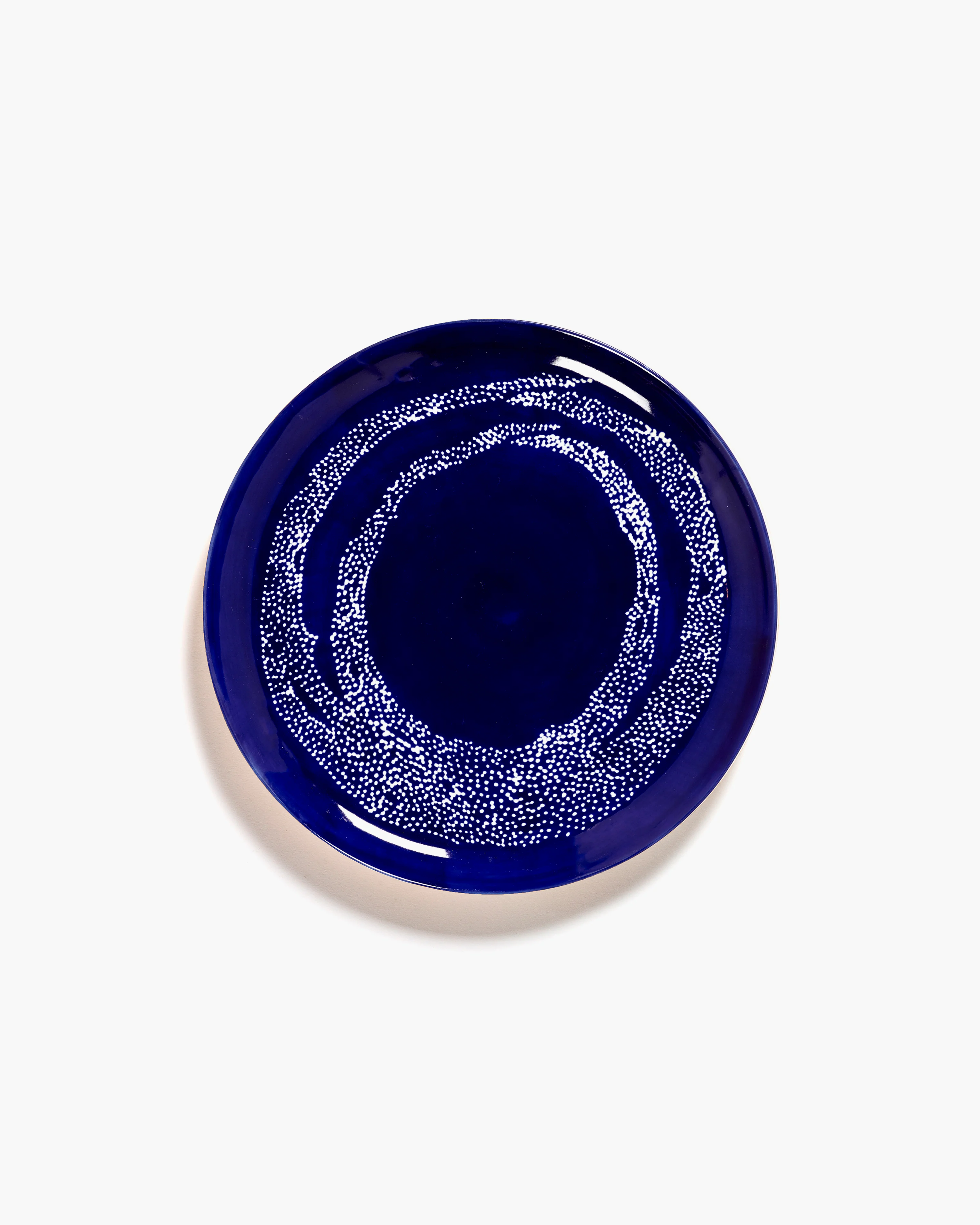 Dinner plate dark blue - white dots Feast