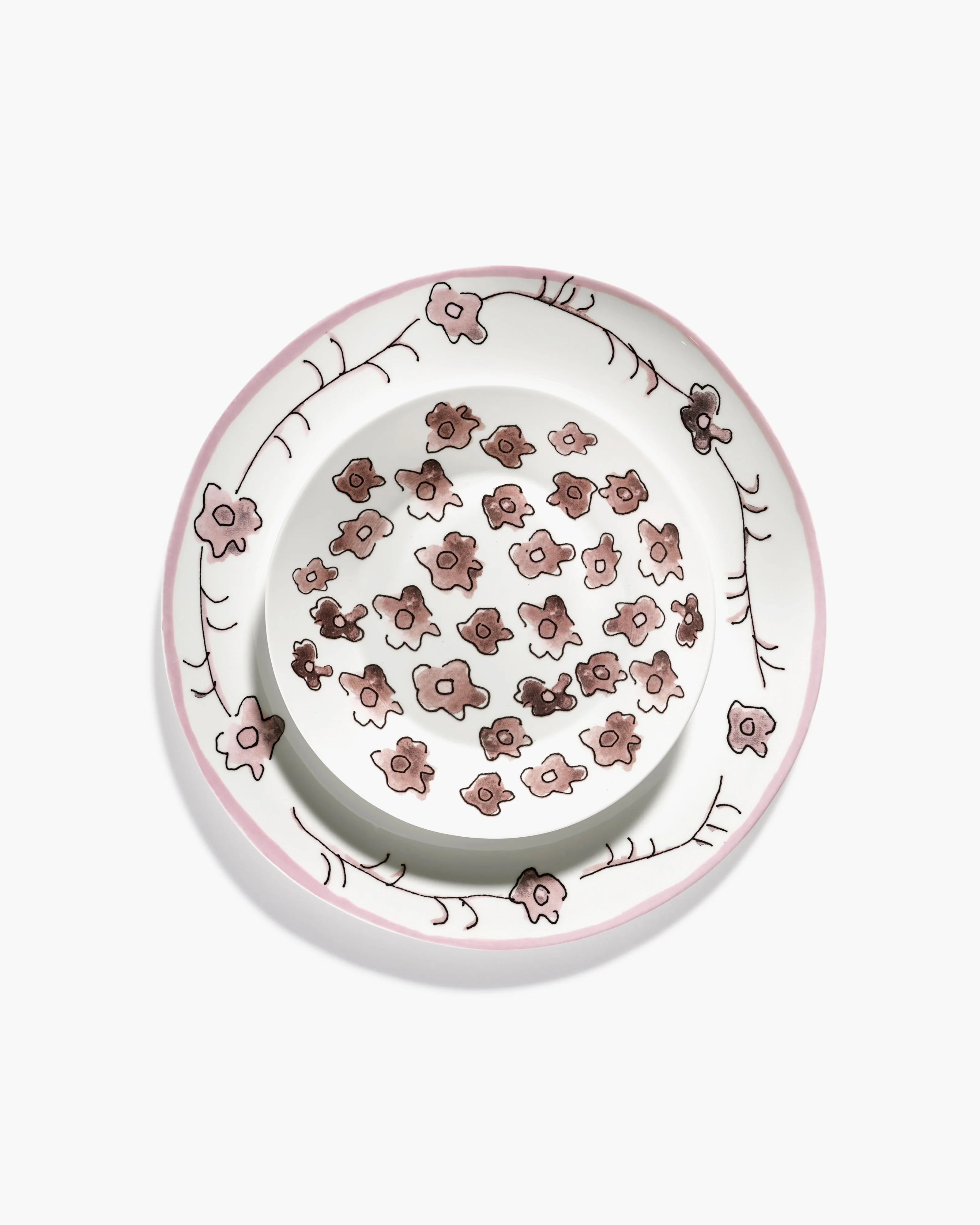 Dinner plate Dark viola Midnight Flowers - Image 6