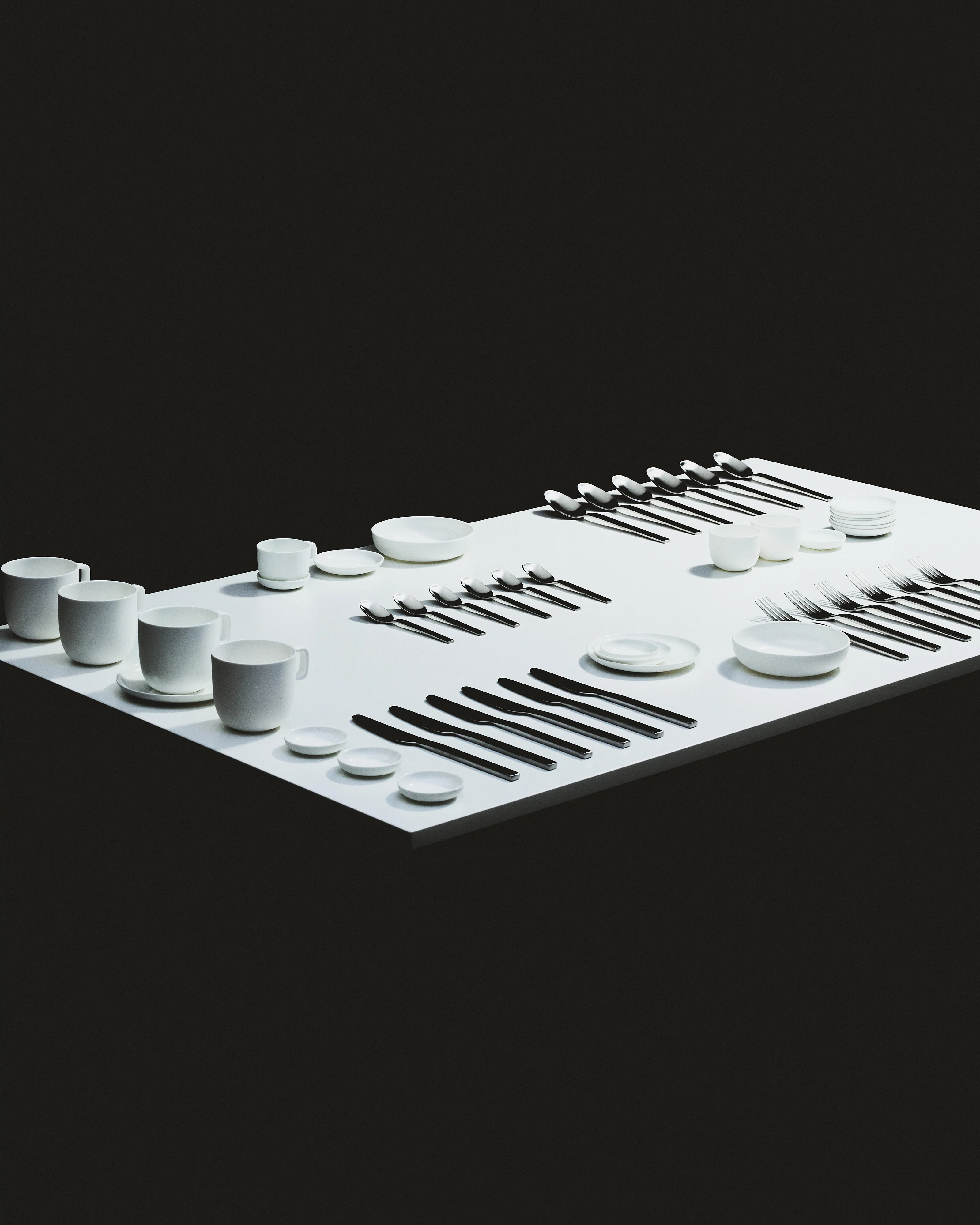 Plate low mini white Base - Image 3