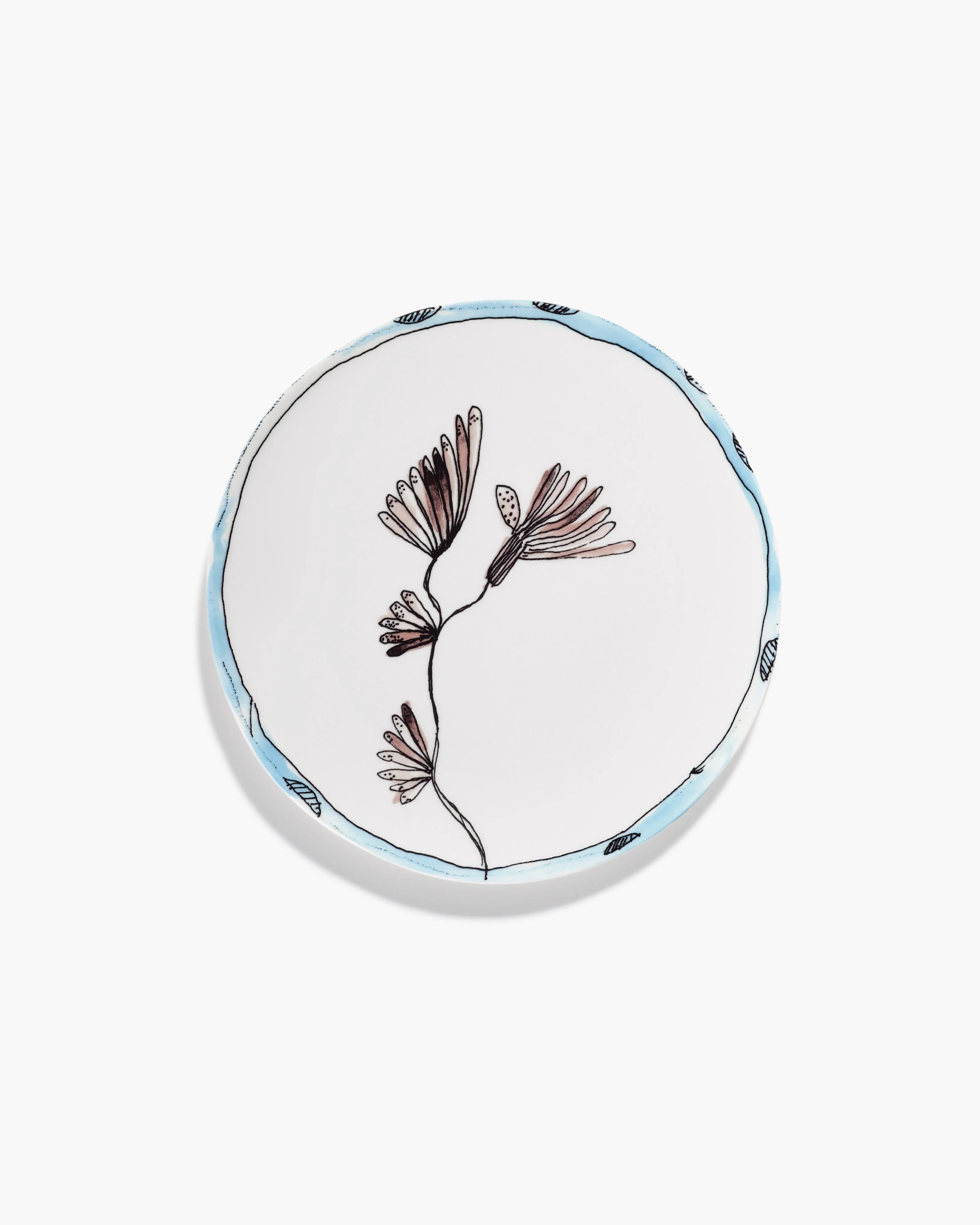 Starter plate Camelia aubergine Midnight Flowers - Image 2