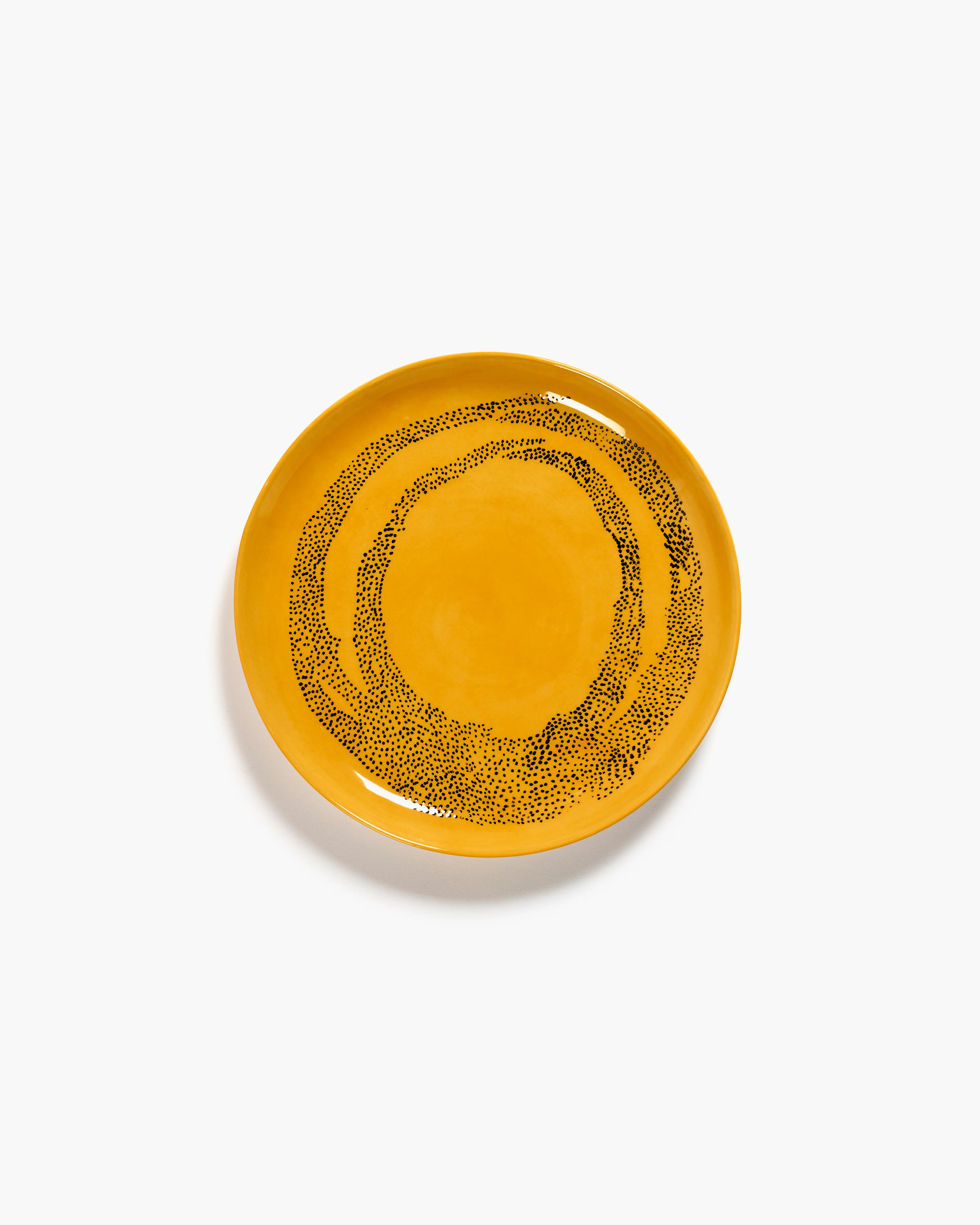 Starter plate yellow - black dots Feast