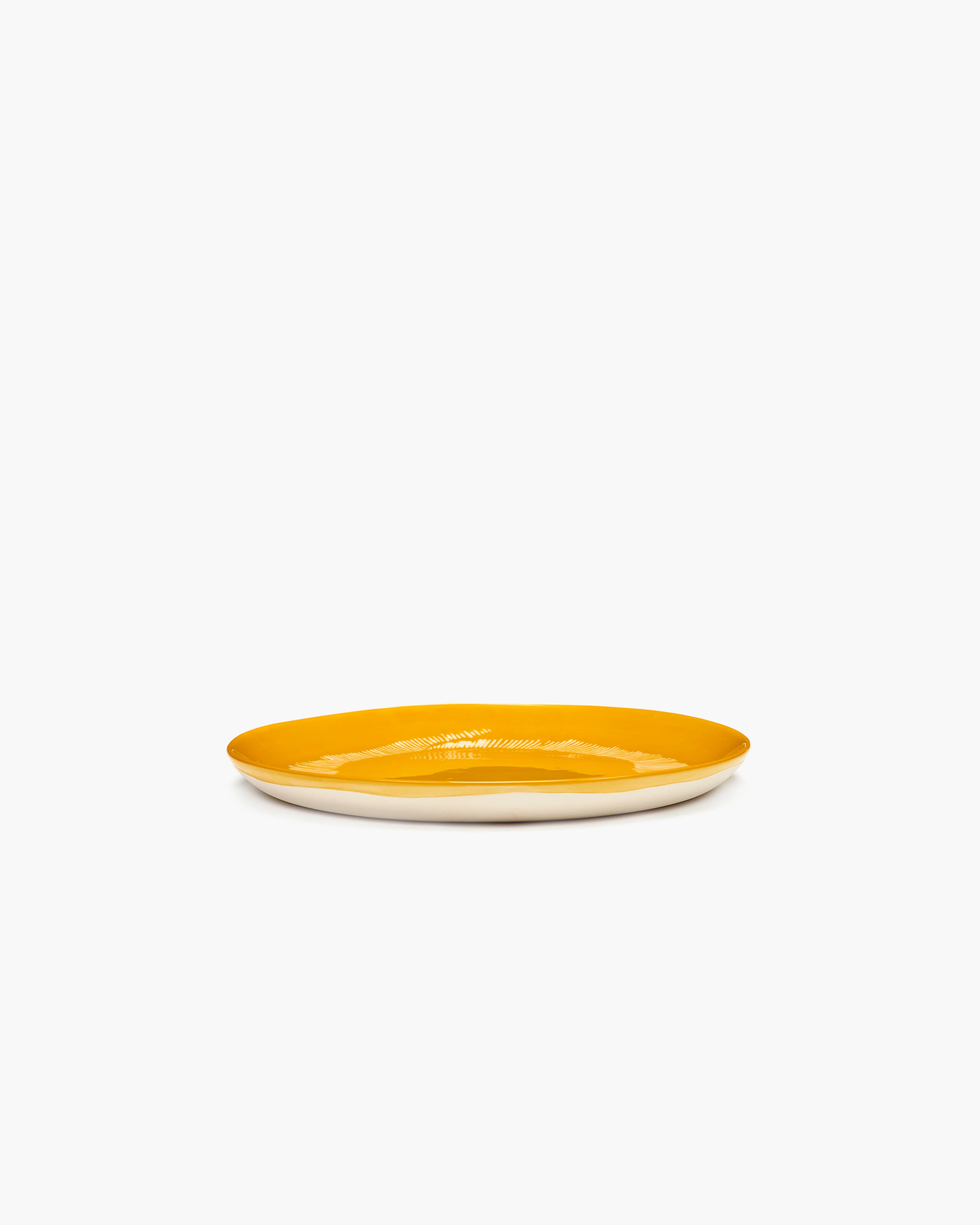 Starter plate yellow - white stripes Feast - Image 2