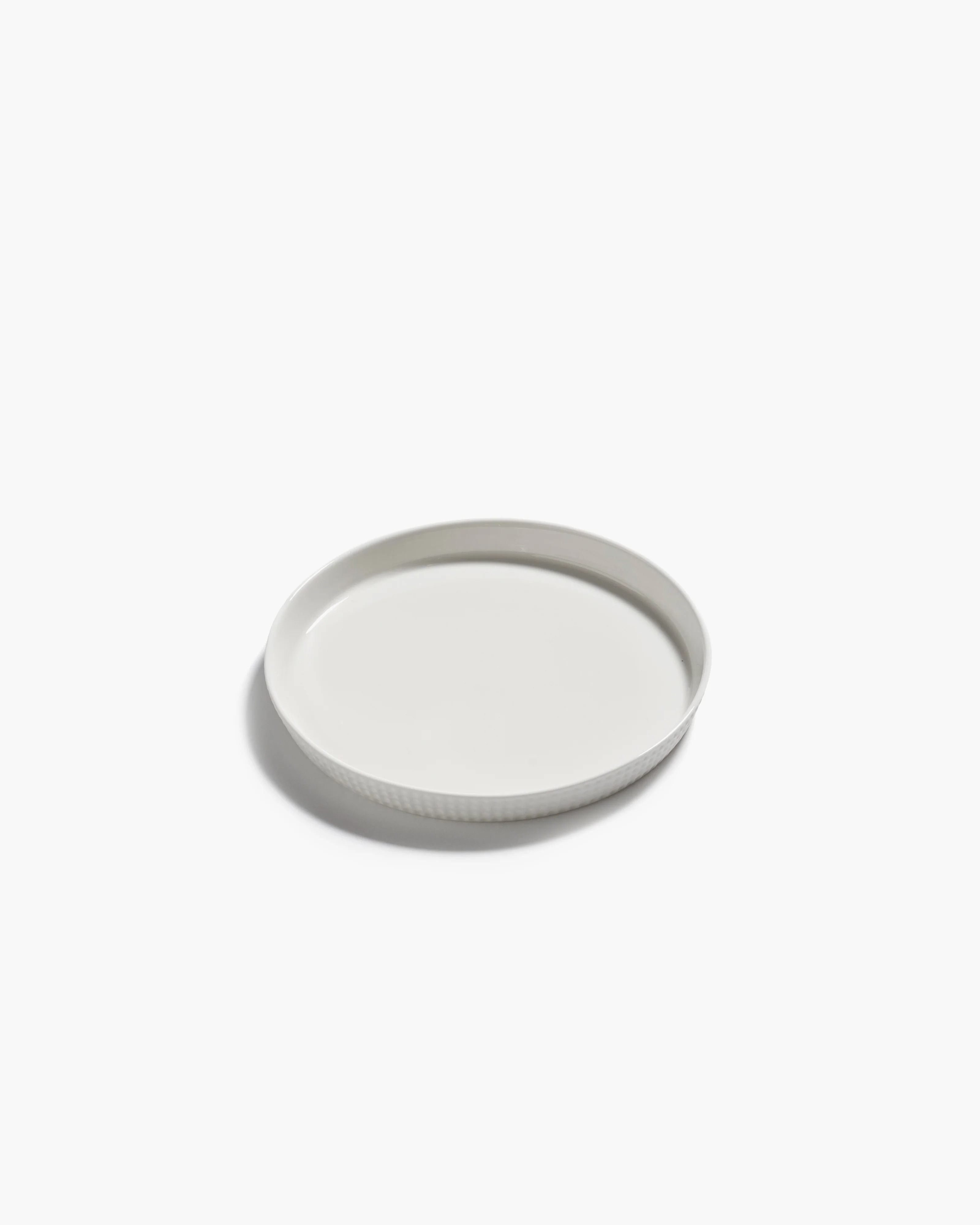 Dessert plate raised edge white Nido - Image 2