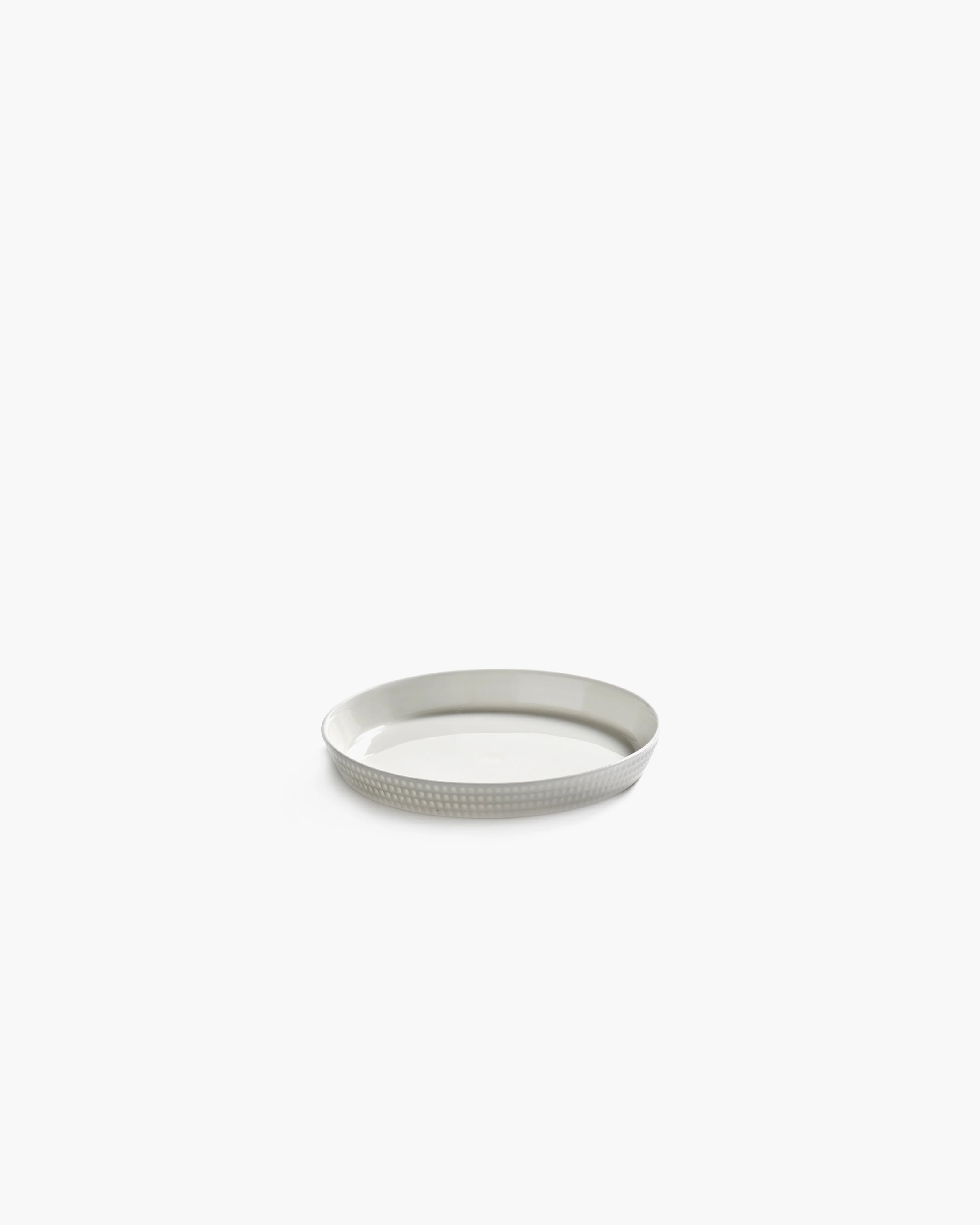 Bread plate raised edge white Nido