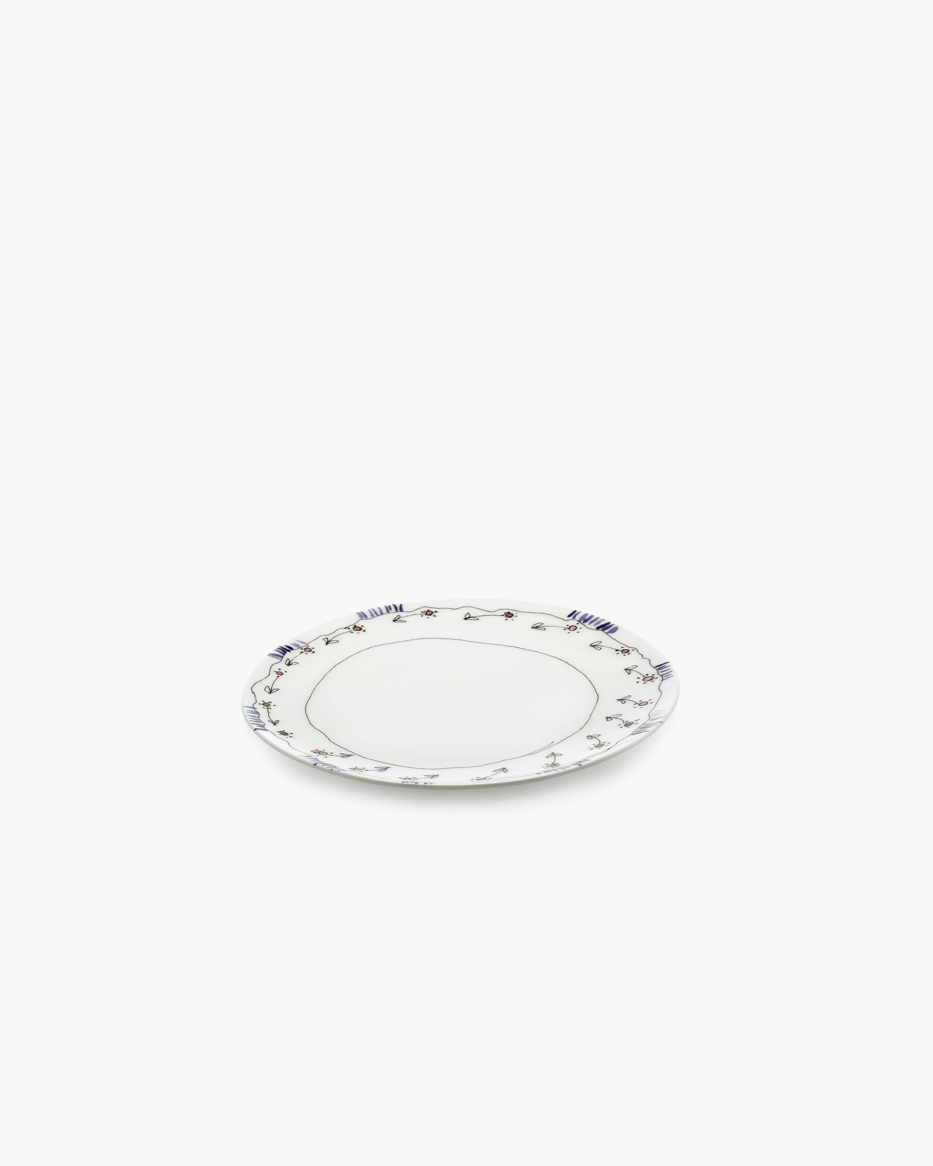 Breakfast plate Anemone milk Midnight Flowers