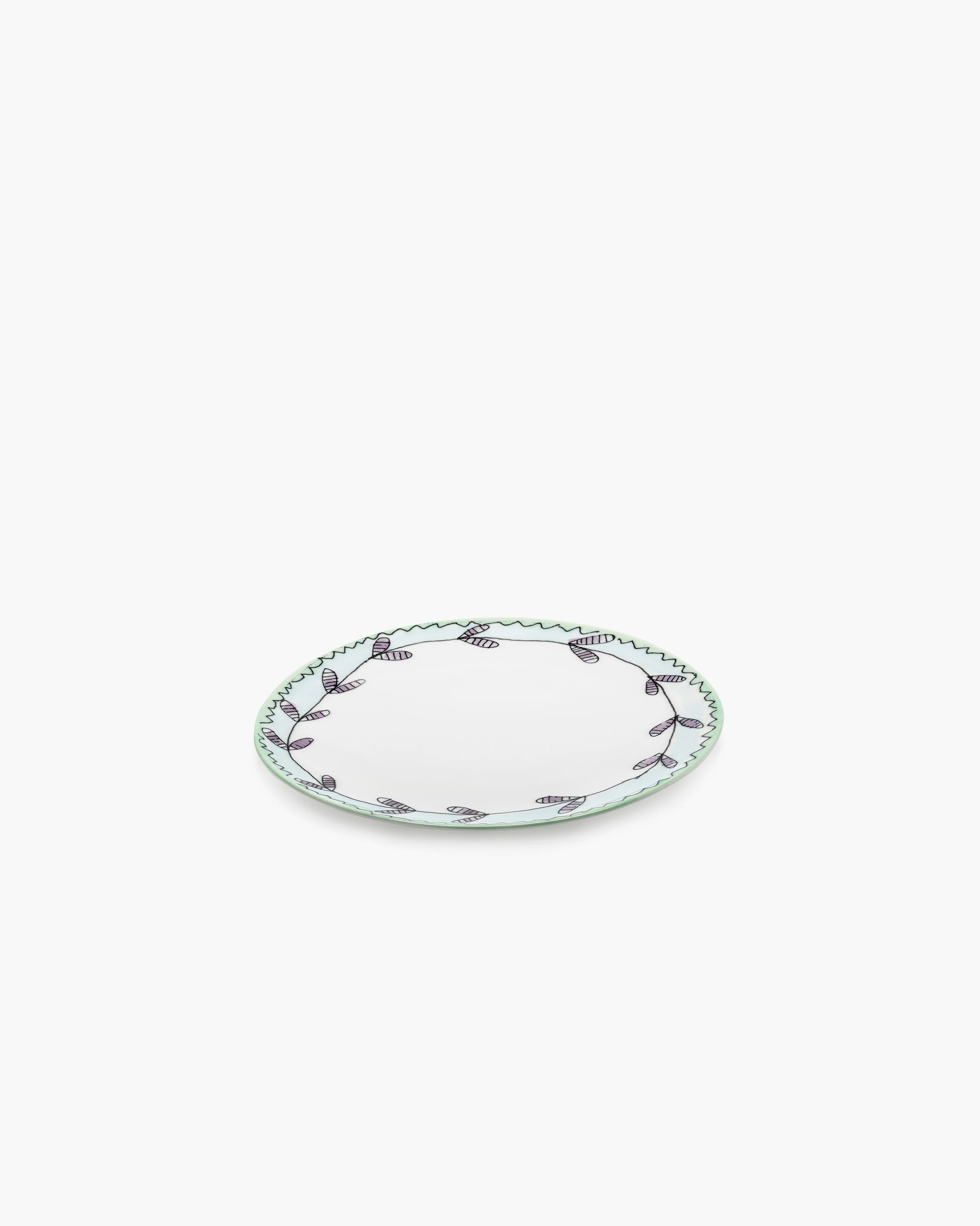 Breakfast plate Blossom milk Midnight Flowers