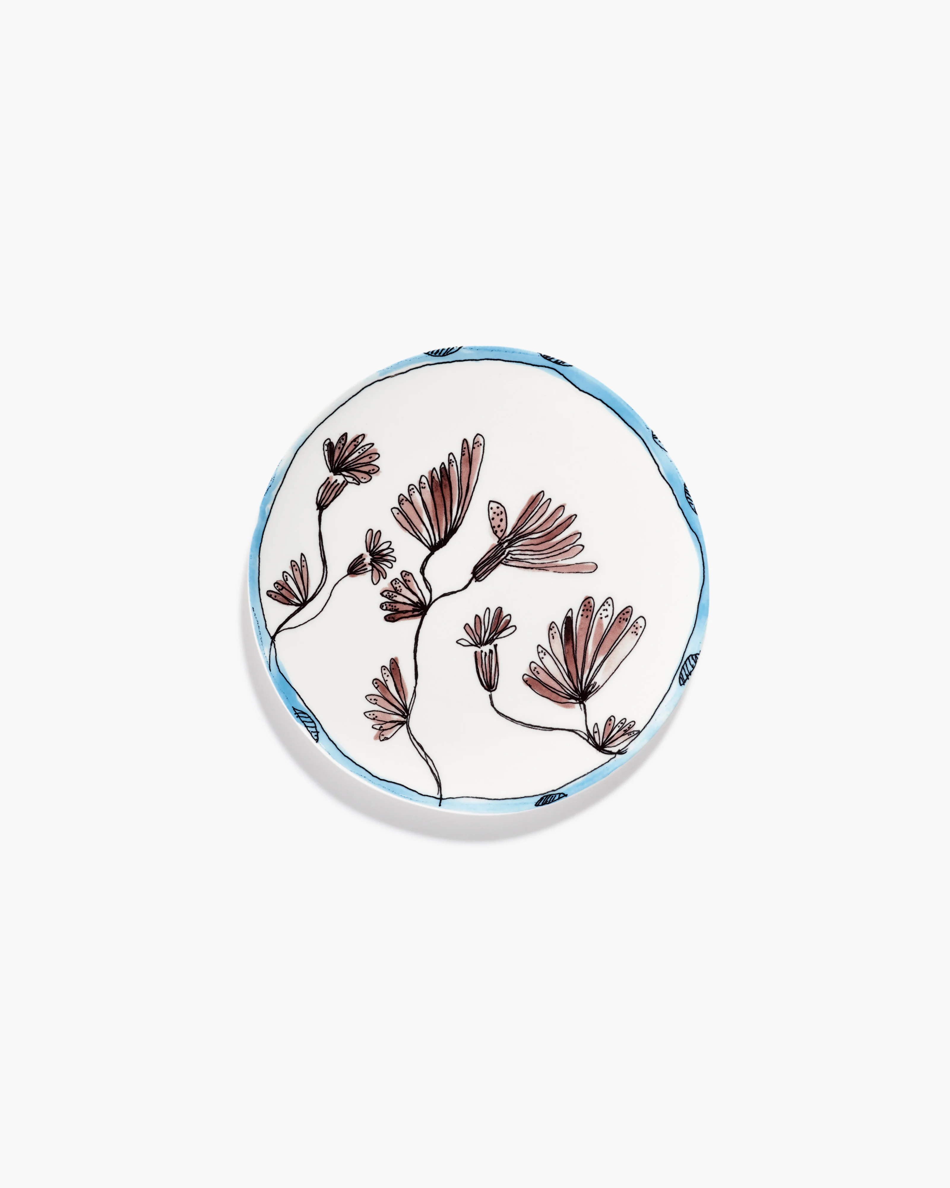 Breakfast plate Camelia aubergine Midnight Flowers - Image 2
