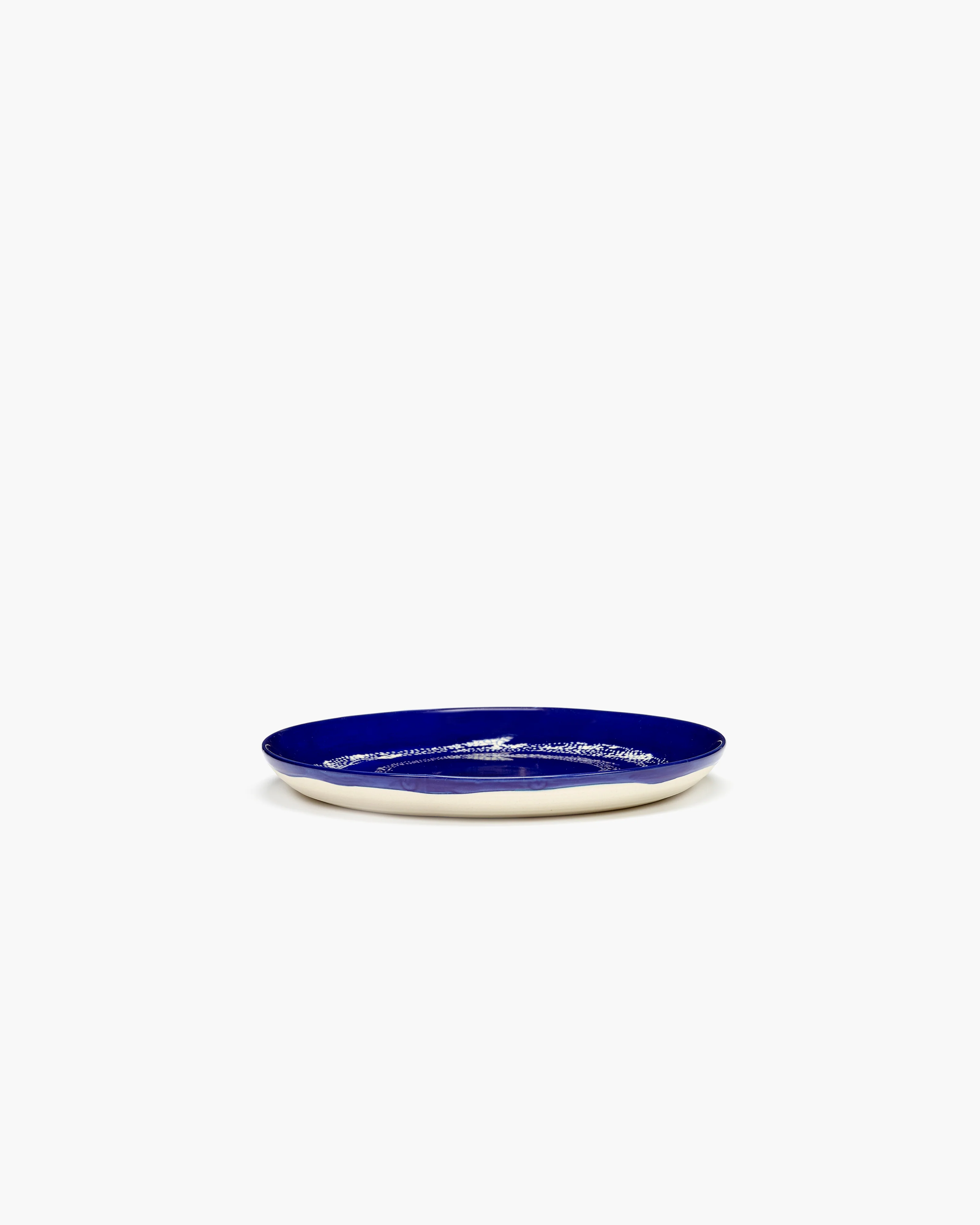 Breakfast plate dark blue - white dots Feast - Image 2