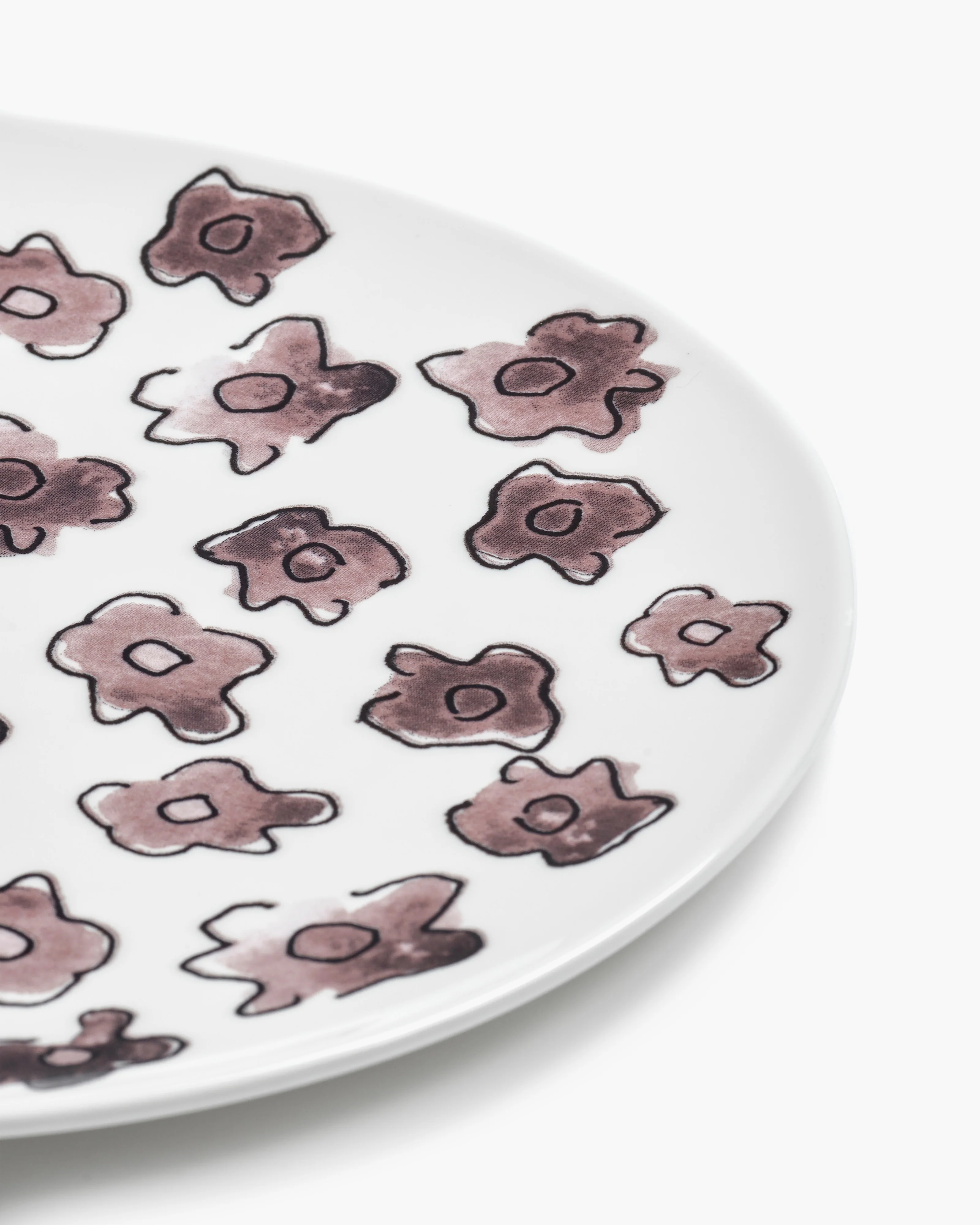 Breakfast plate Dark viola Midnight Flowers - Image 4
